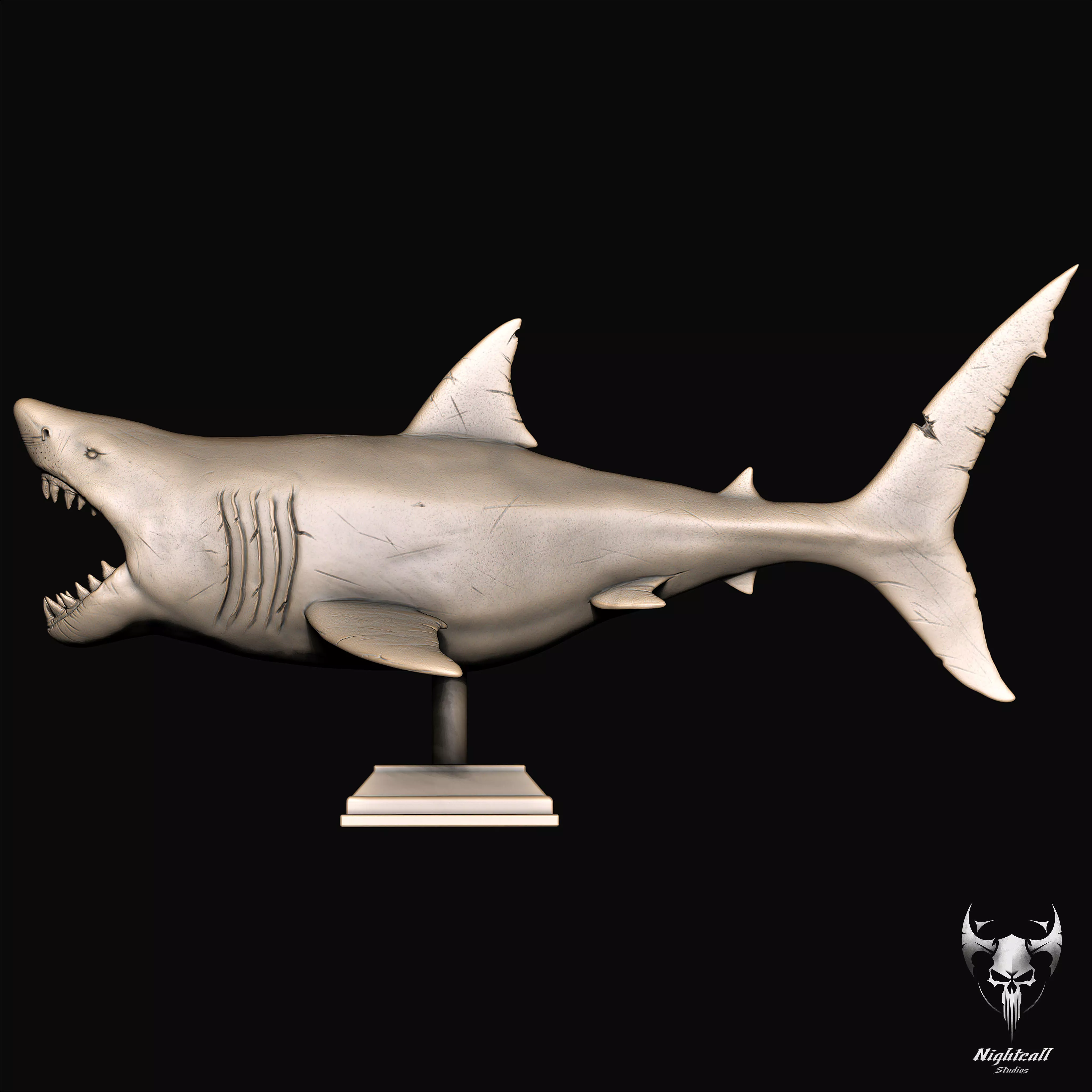 Great White Shark 3D print model_8