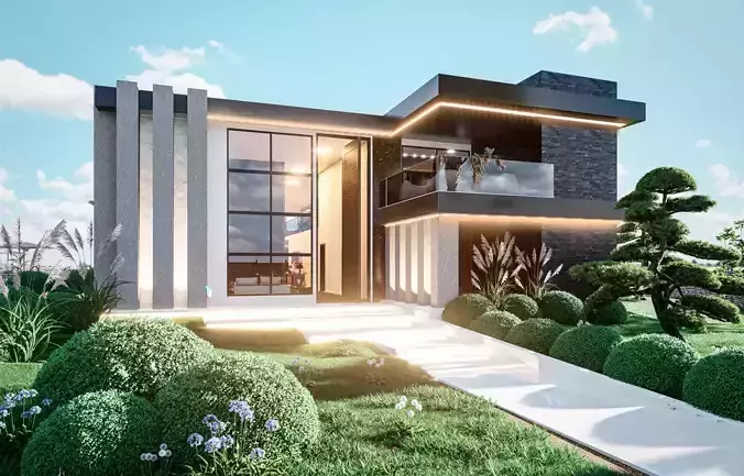 Casa Moderna - Arquitectura - 600 metros cuadrados 3D model 4