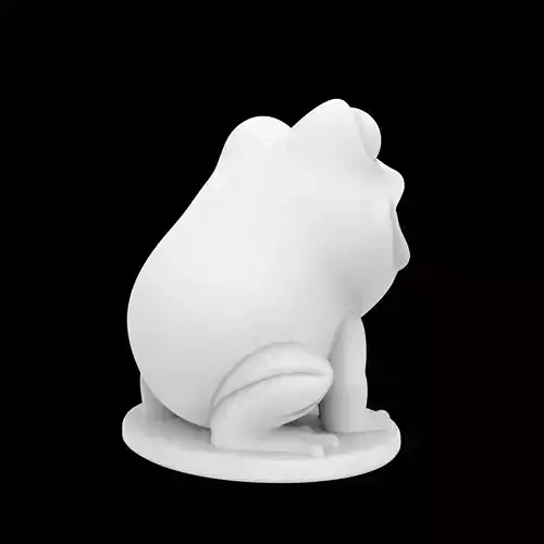 Cartoon Frog Figurine 3D Print Model