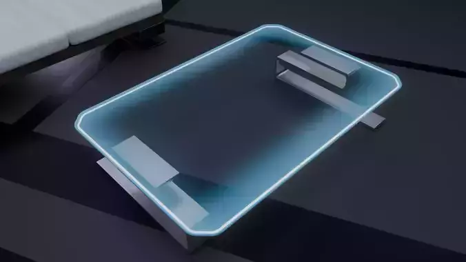 Neon Minimalist Table