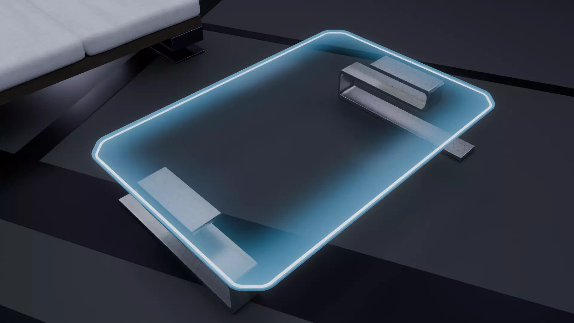 Neon Minimalist Table Free low-poly 3D model
