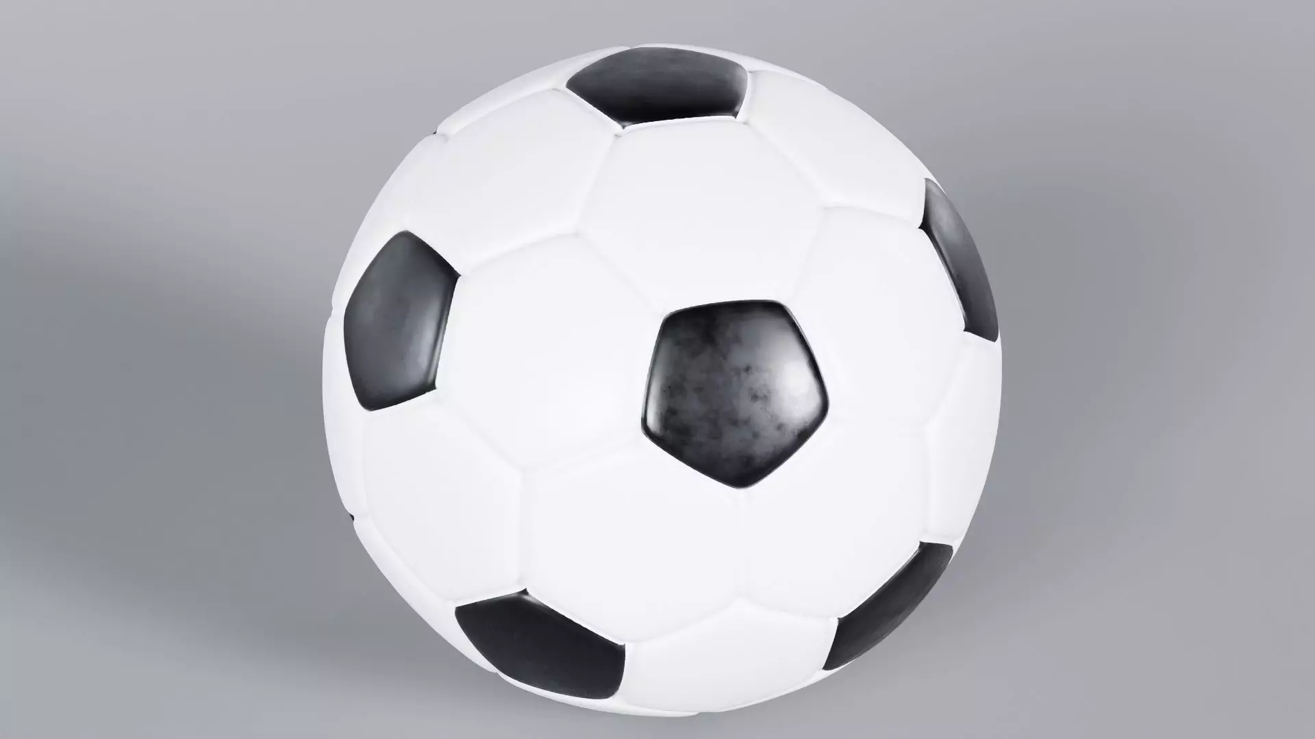 Realistic Football 3D Model True 4K PBR Renders  Low-poly 3D model_4