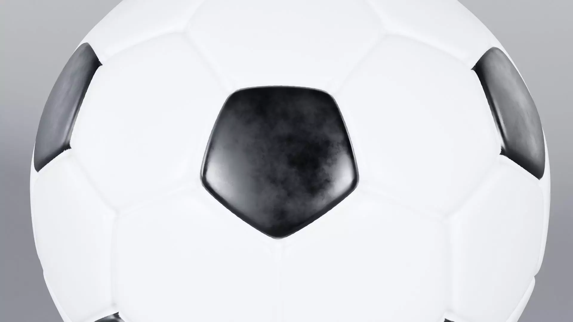 Realistic Football 3D Model True 4K PBR Renders  Low-poly 3D model_1