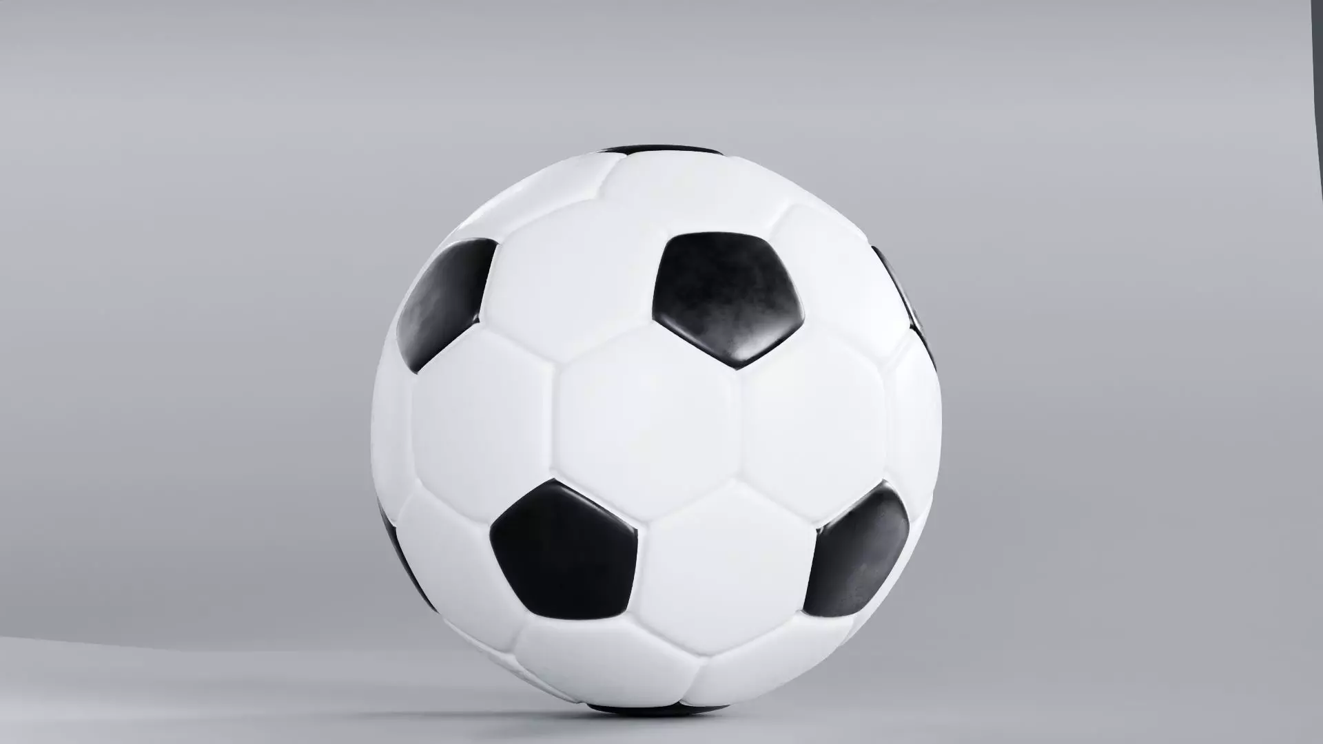 Realistic Football 3D Model True 4K PBR Renders  Low-poly 3D model_2