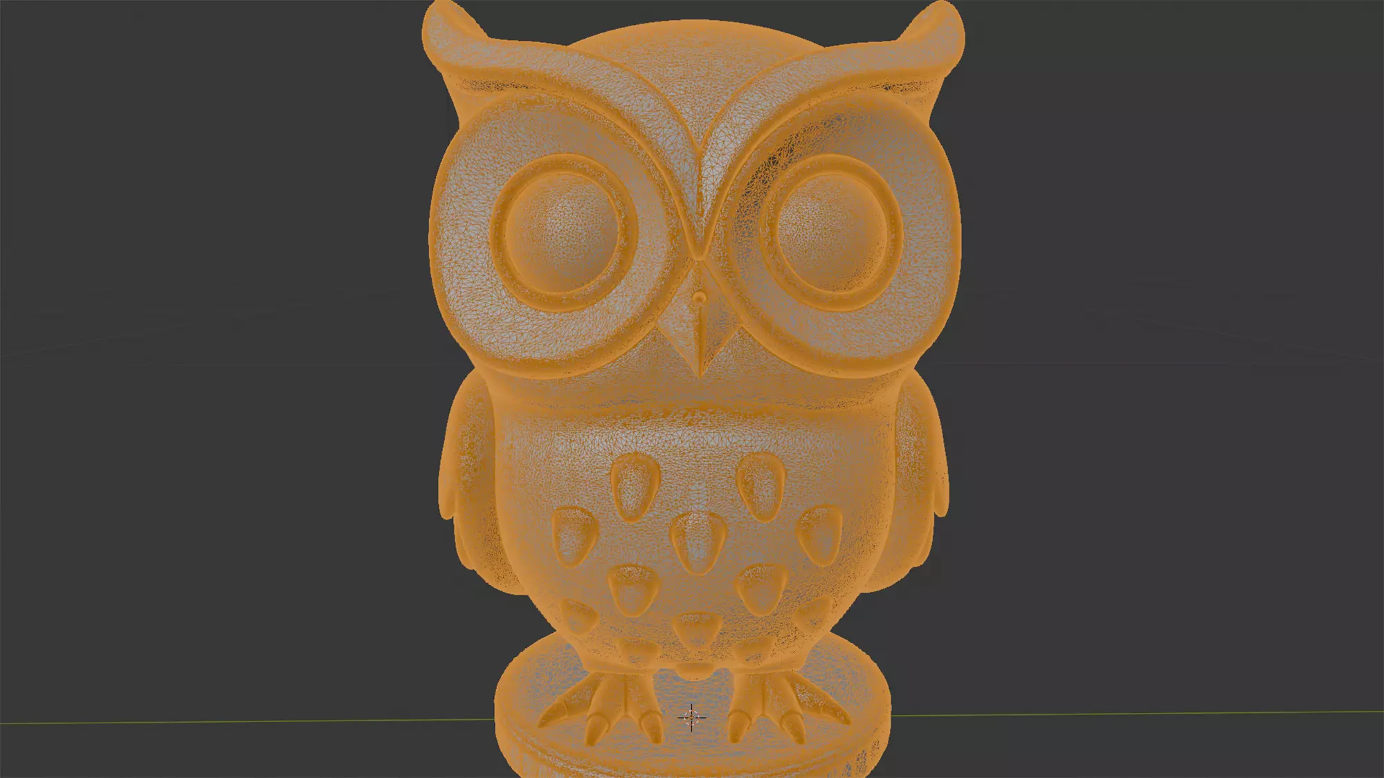 Cartoon Owl Figurine 3D Print Model 3D print model_5