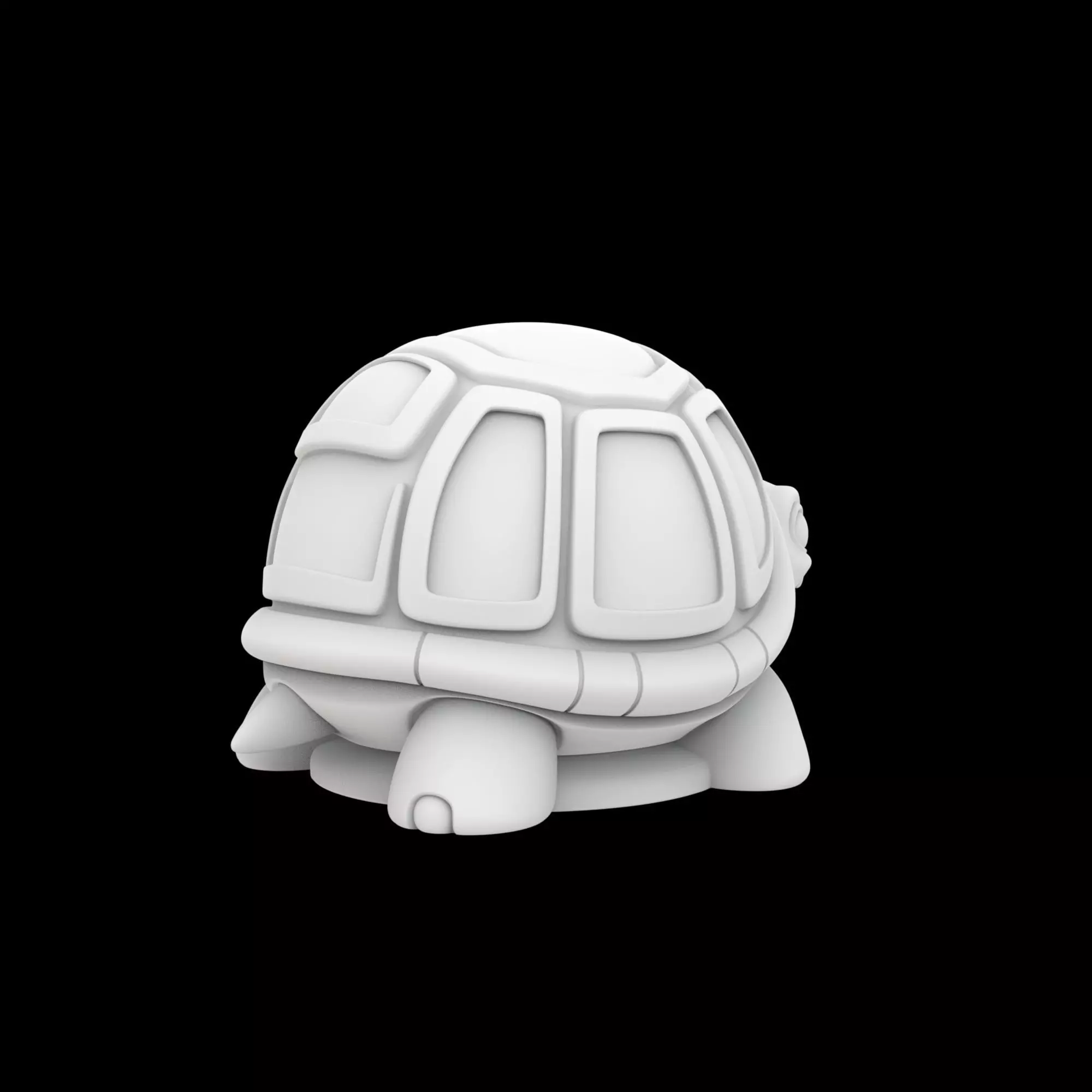 Cartoon Turtle Figurine 3D Print Model 3D print model