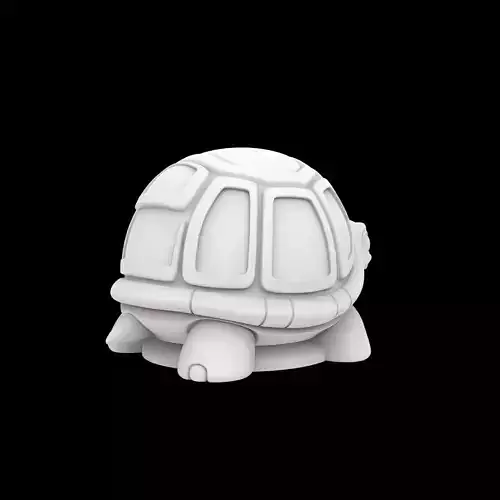 Cartoon Turtle Figurine 3D Print Model