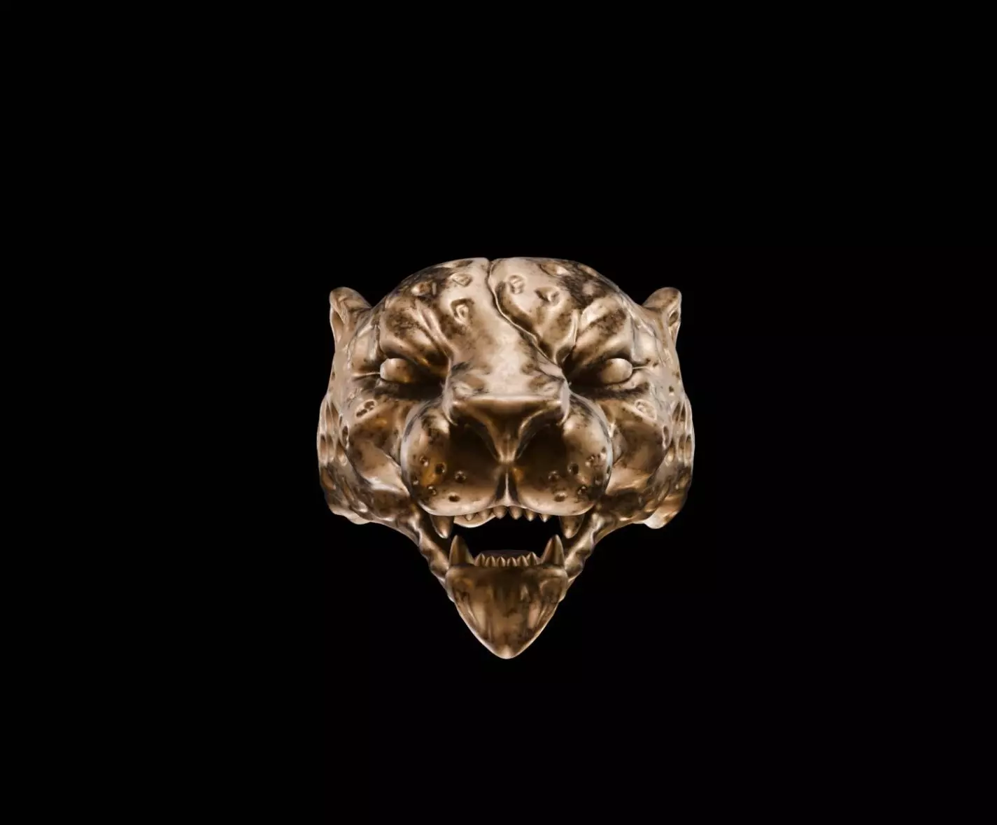 Jaguar Ring 3D print model_2