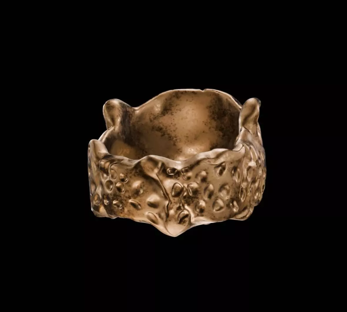 Jaguar Ring 3D print model_4