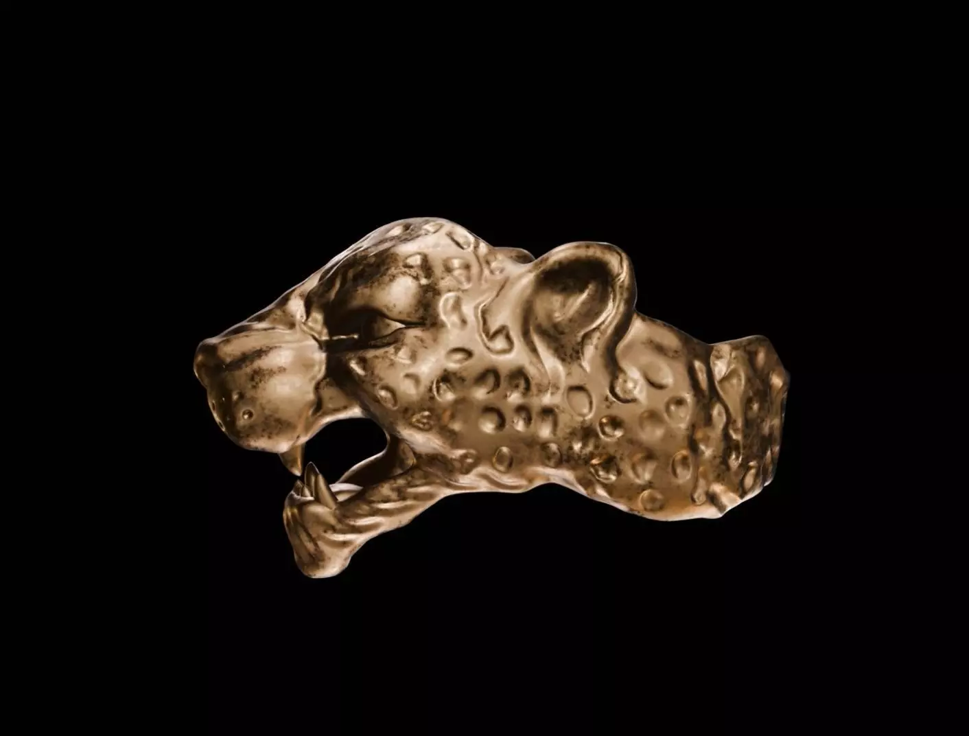 Jaguar Ring 3D print model_1