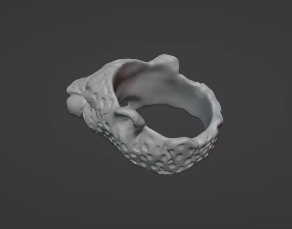 Jaguar Ring 3D print model_7