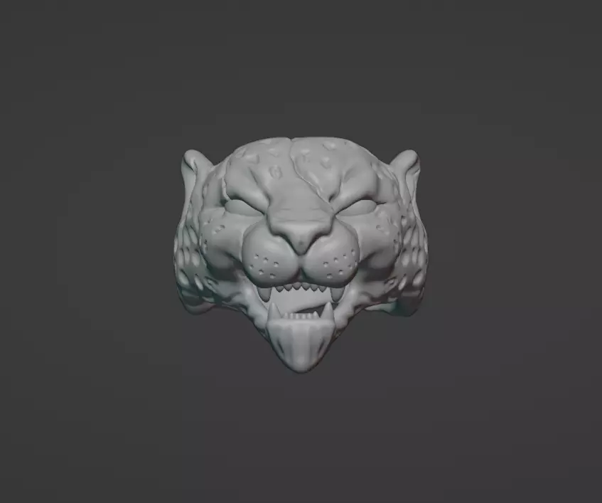 Jaguar Ring 3D print model_8