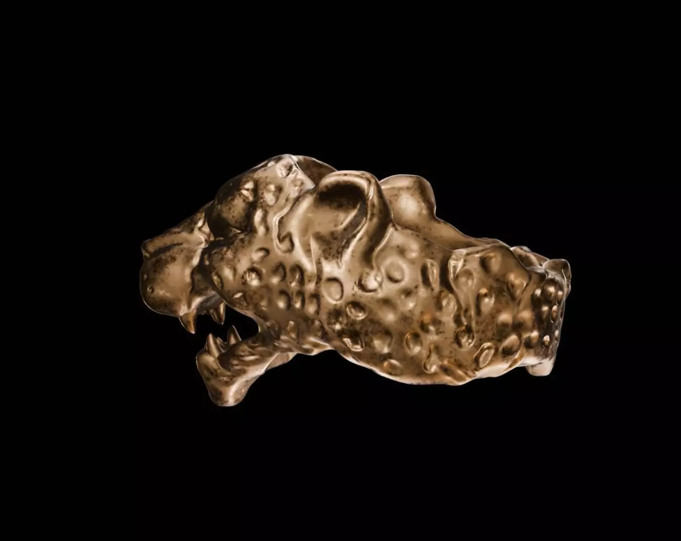 Jaguar Ring 3D print model_3