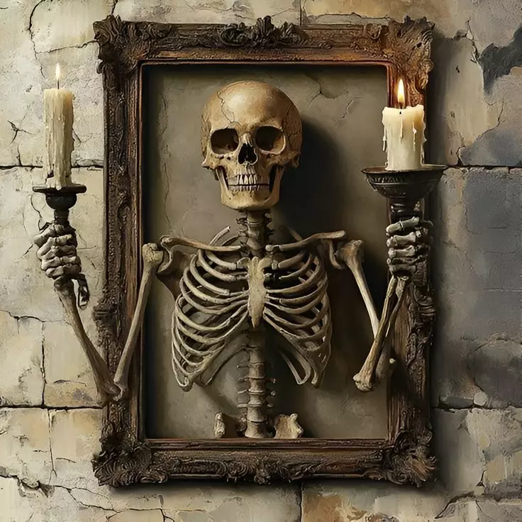 Candle Skeleton  Free 3D print model_0