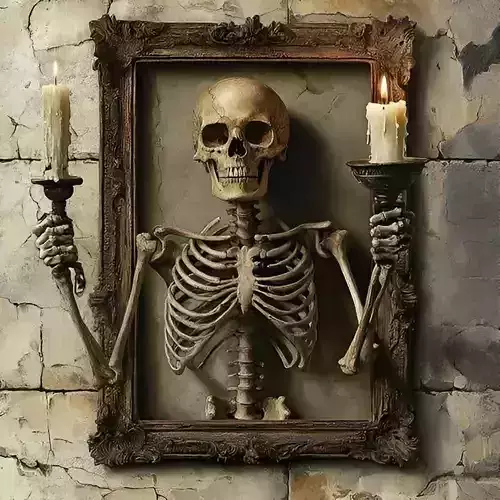 Candle Skeleton  Free 3D print model