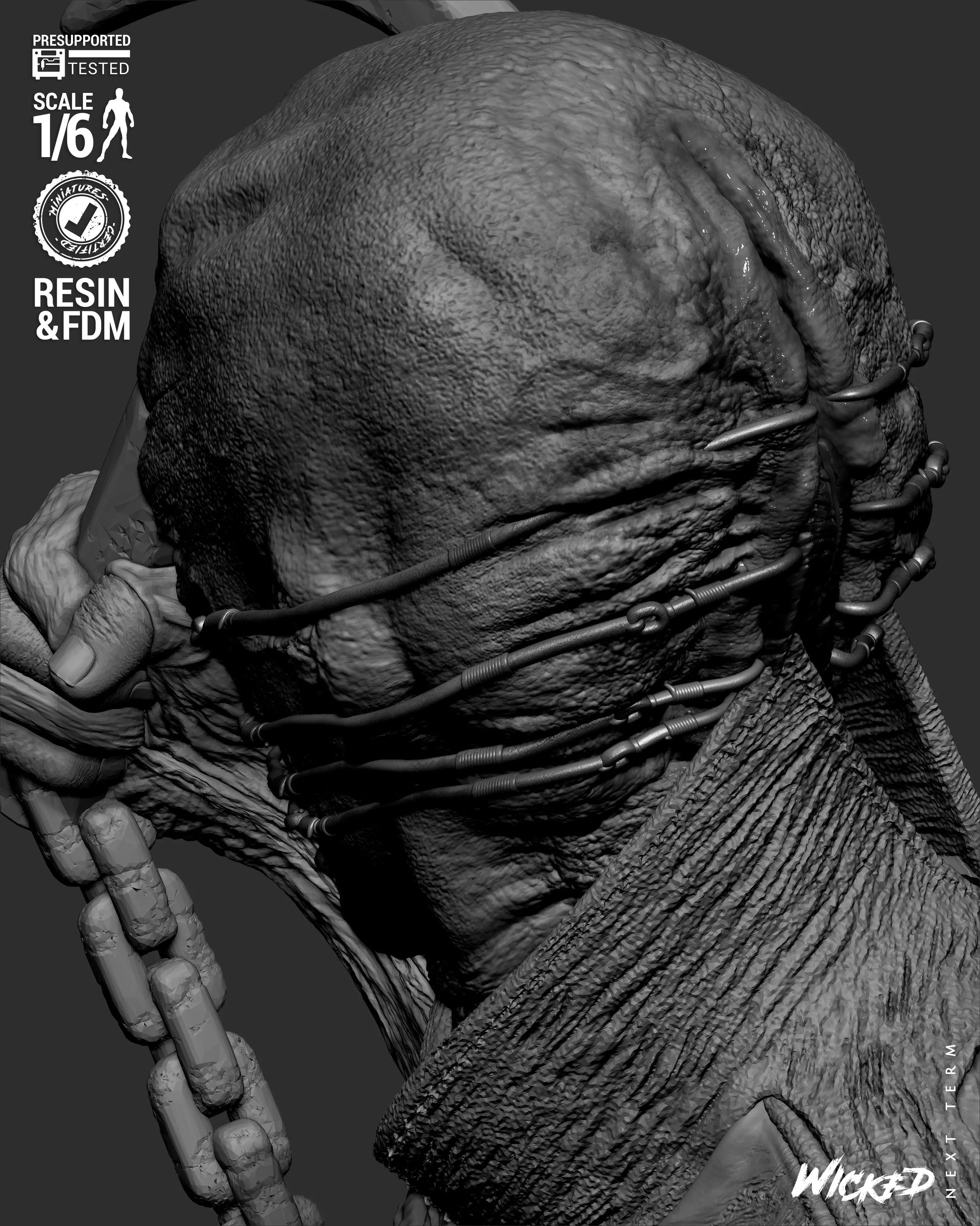 Wicked Movies Chatterer Sculpture 3D print model_39