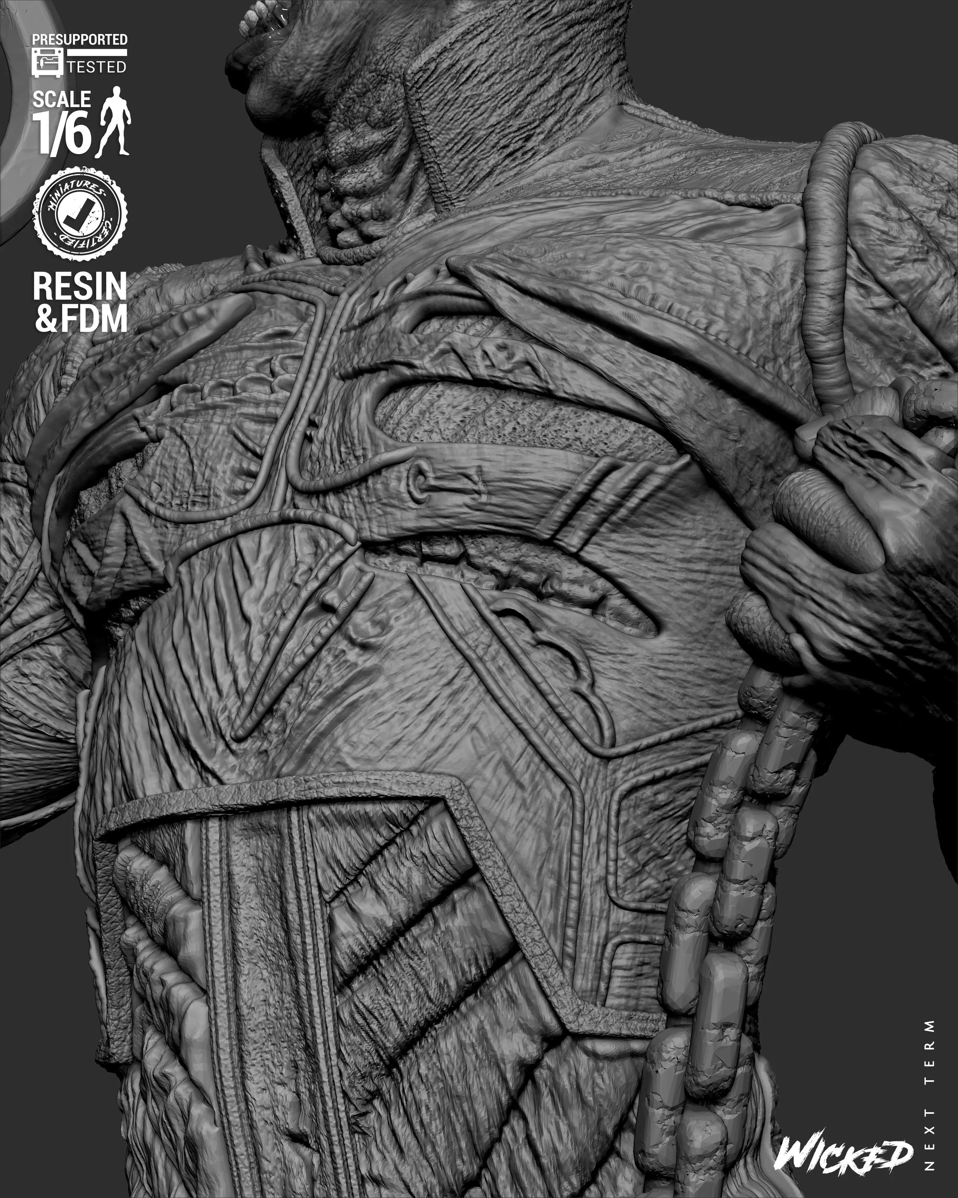 Wicked Movies Chatterer Sculpture 3D print model_42