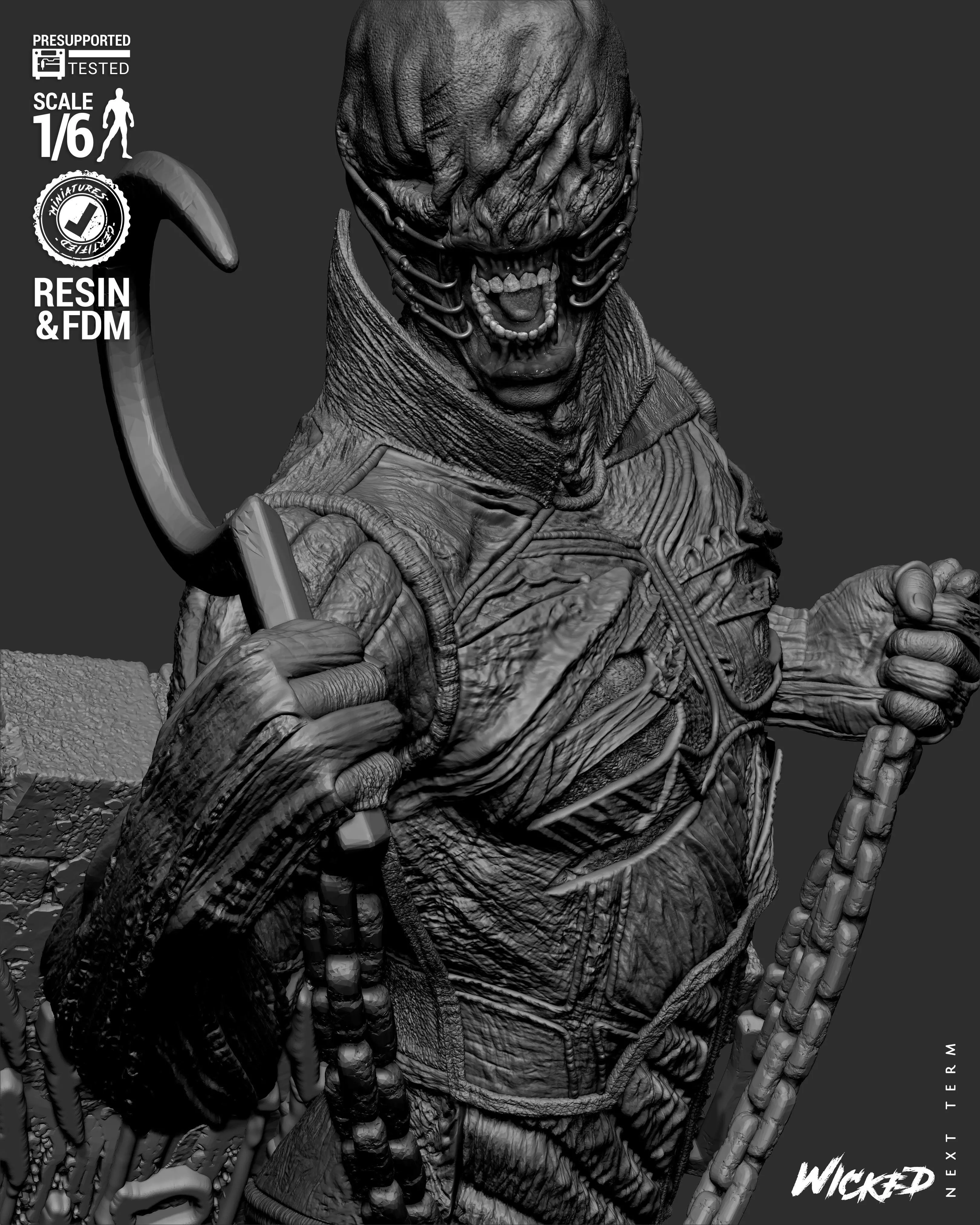 Wicked Movies Chatterer Sculpture 3D print model_58