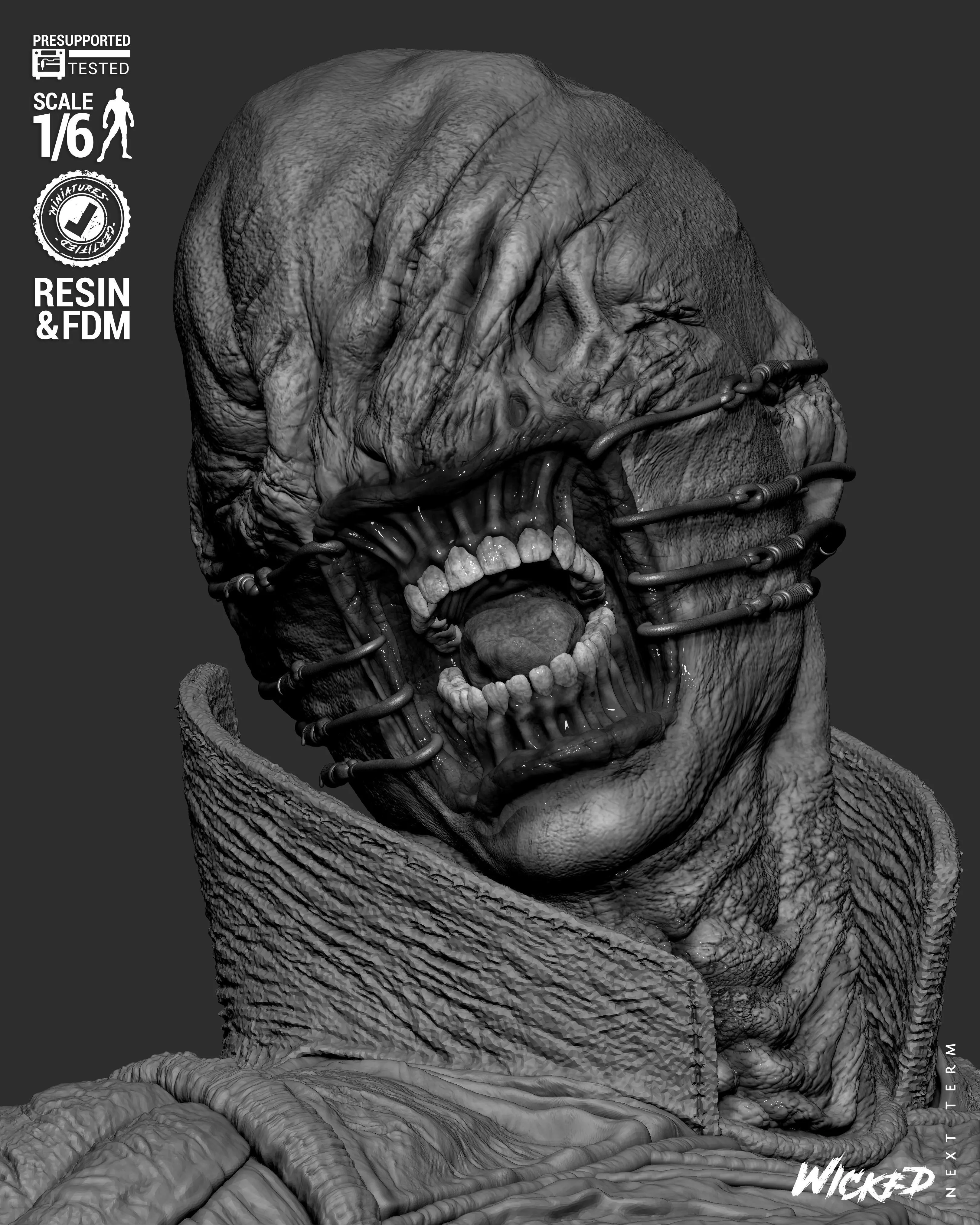 Wicked Movies Chatterer Sculpture 3D print model_36