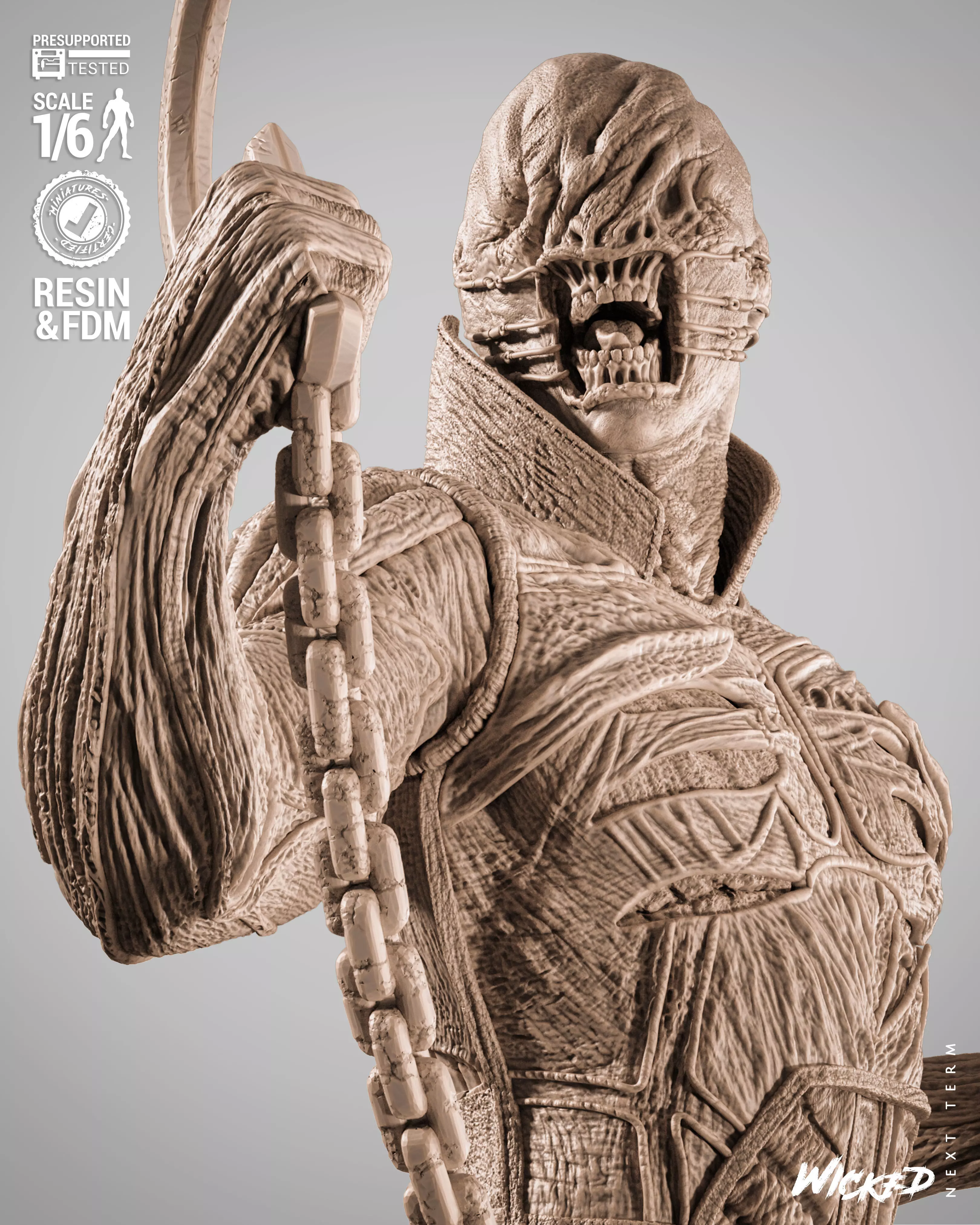 Wicked Movies Chatterer Sculpture 3D print model_16