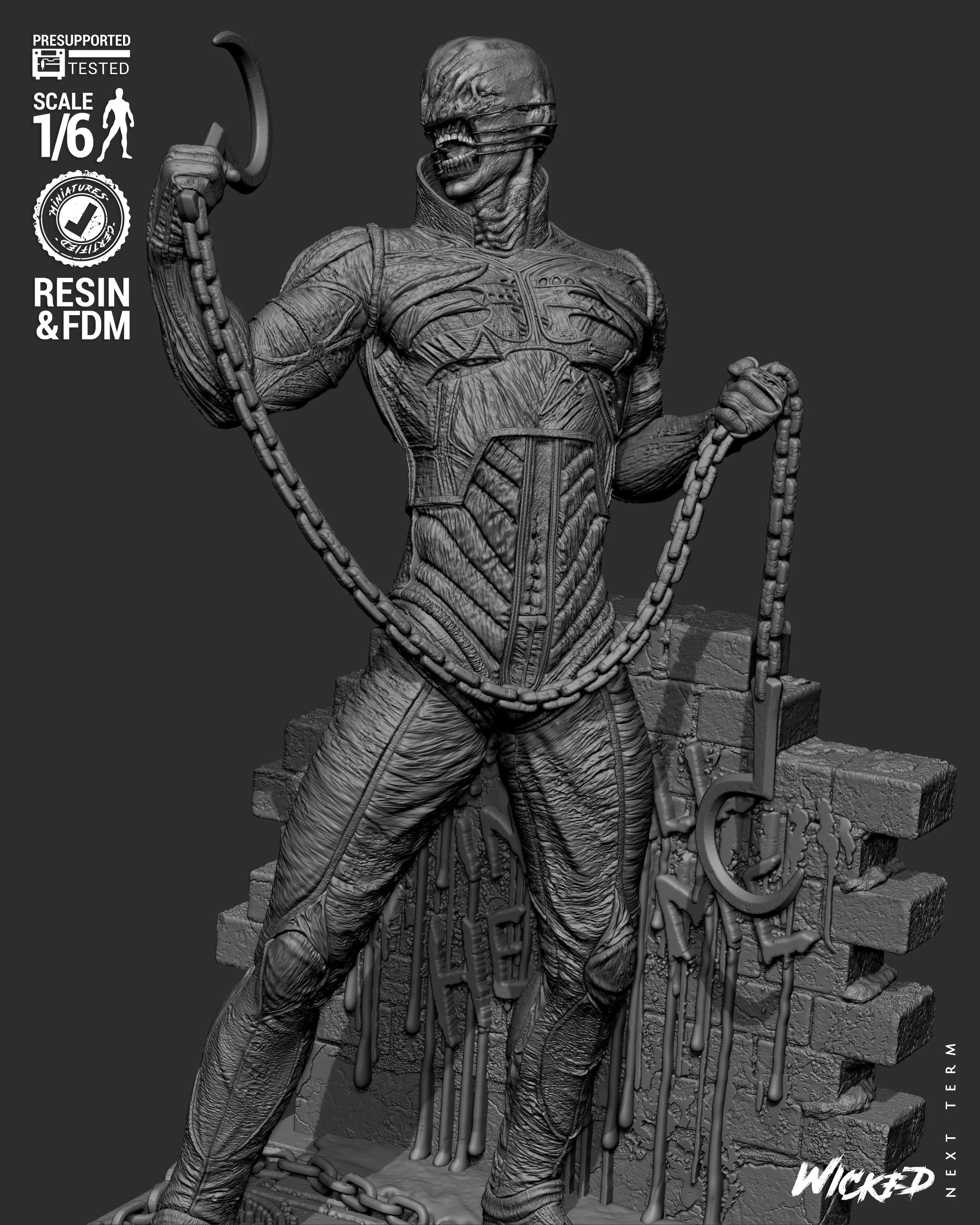 Wicked Movies Chatterer Sculpture 3D print model_29
