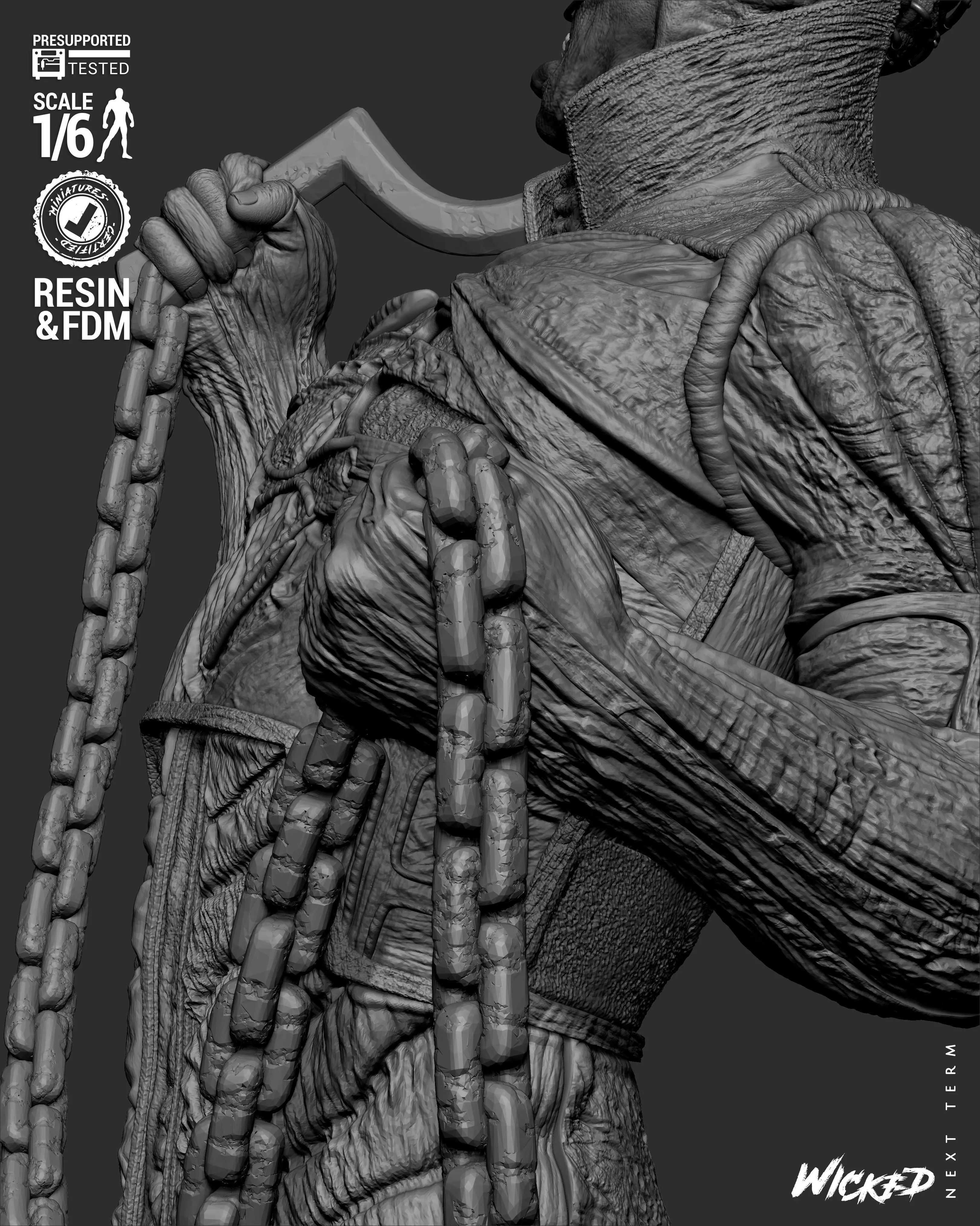 Wicked Movies Chatterer Sculpture 3D print model_45
