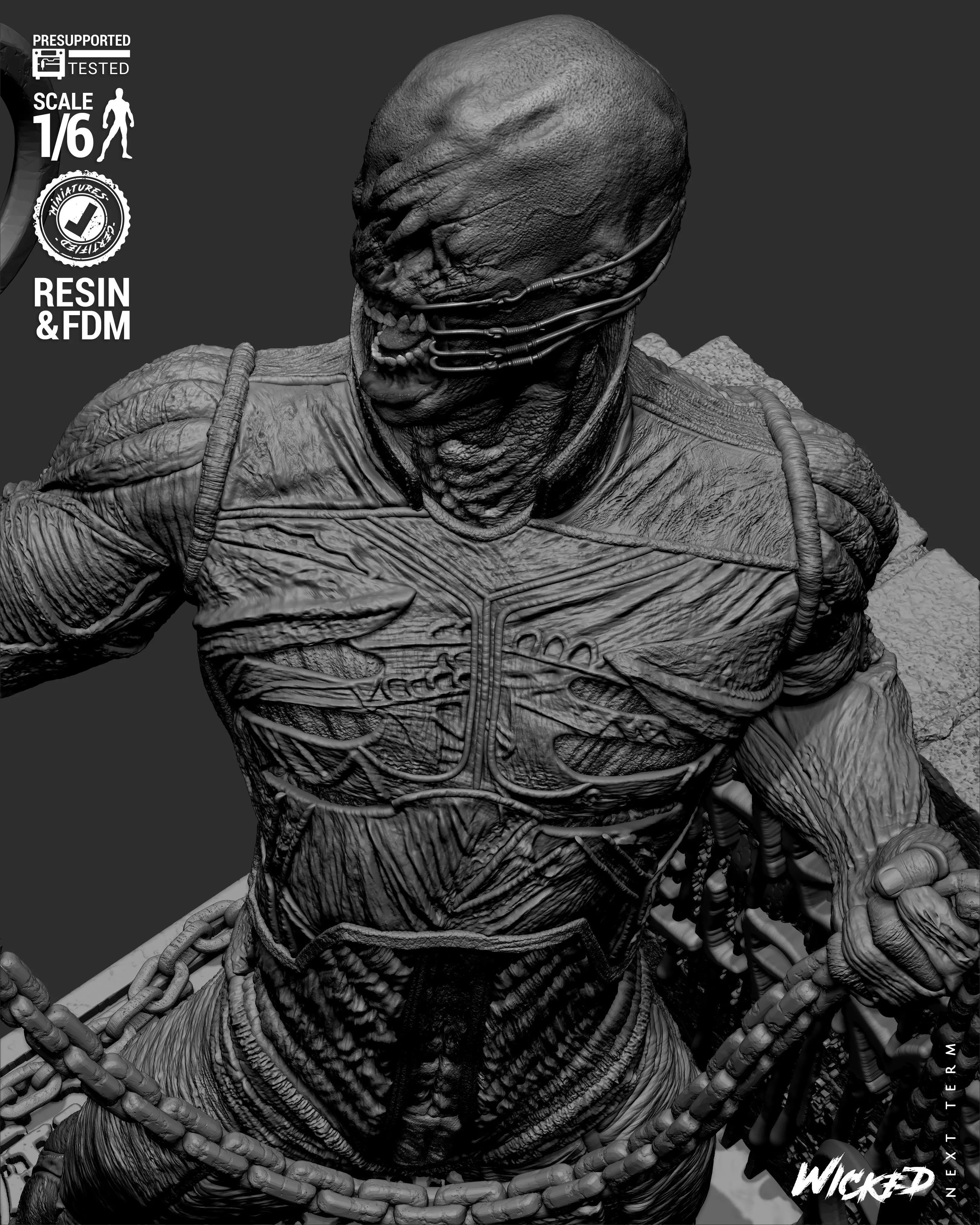 Wicked Movies Chatterer Sculpture 3D print model_55