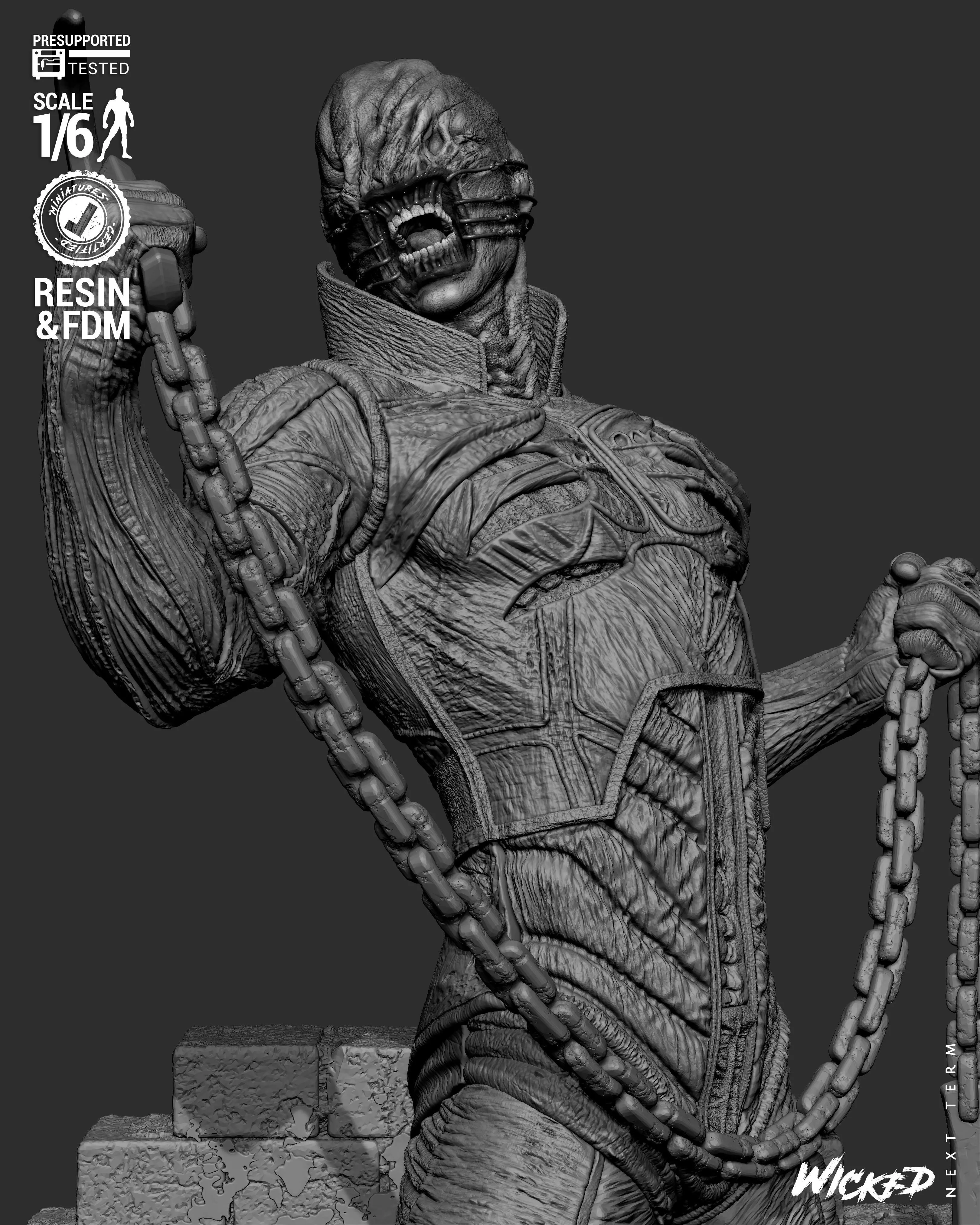 Wicked Movies Chatterer Sculpture 3D print model_31