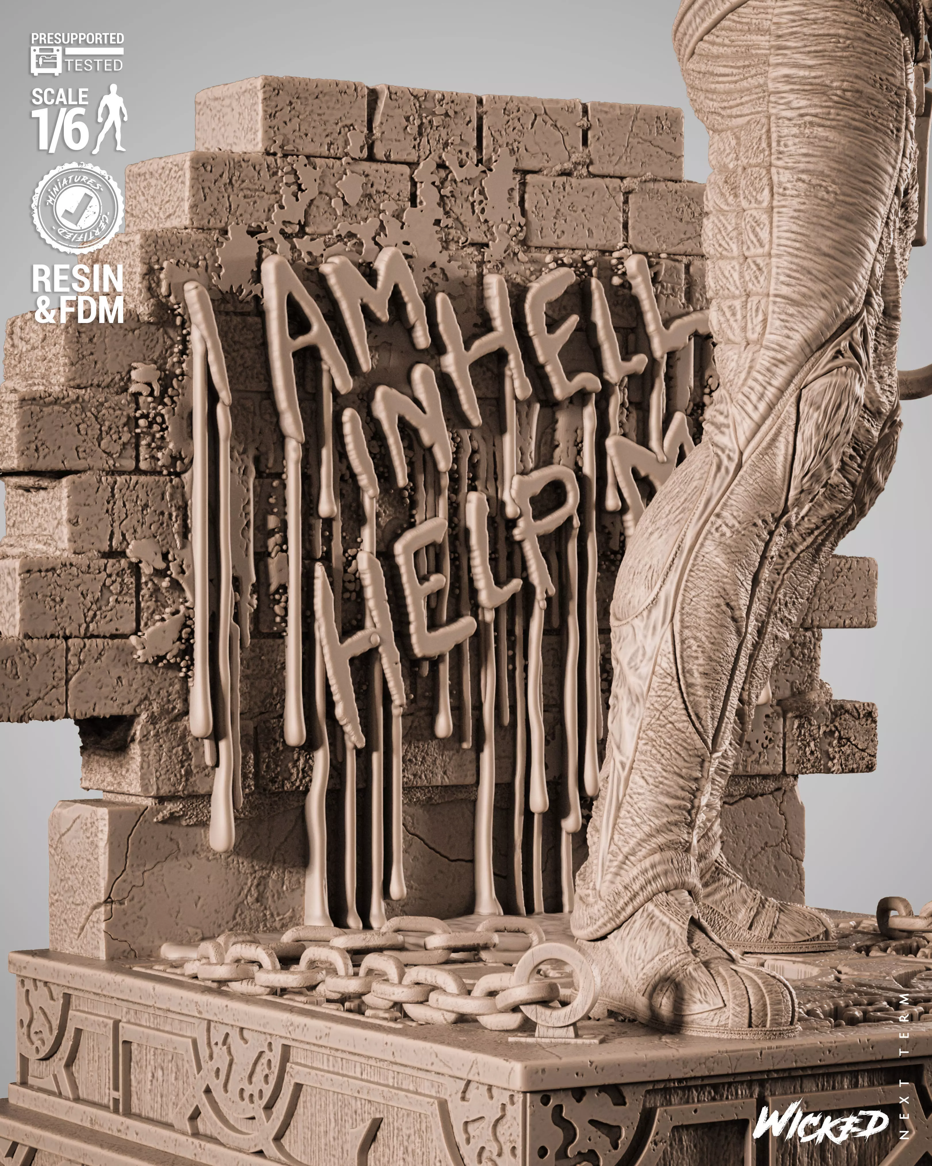 Wicked Movies Chatterer Sculpture 3D print model_25