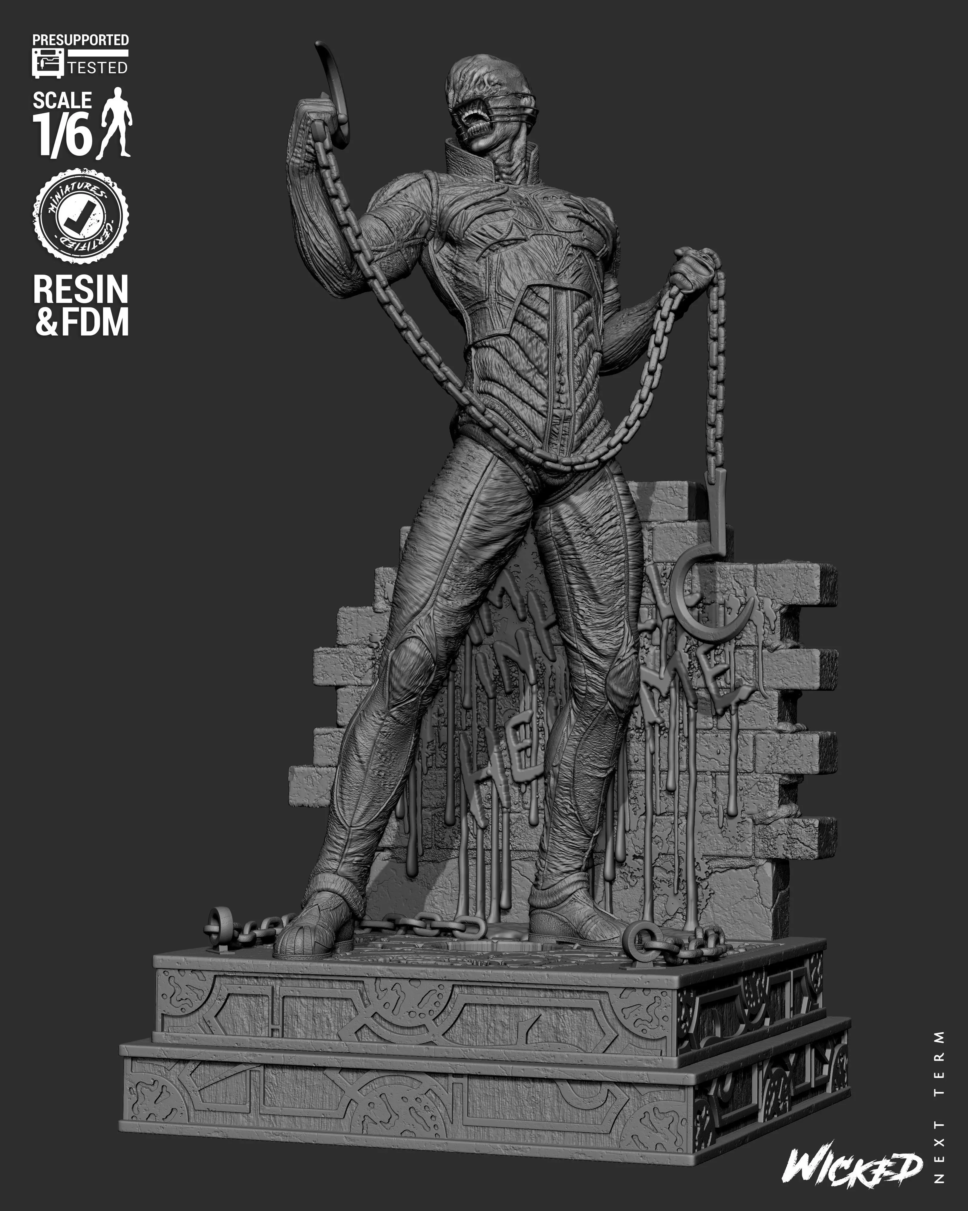Wicked Movies Chatterer Sculpture 3D print model_27