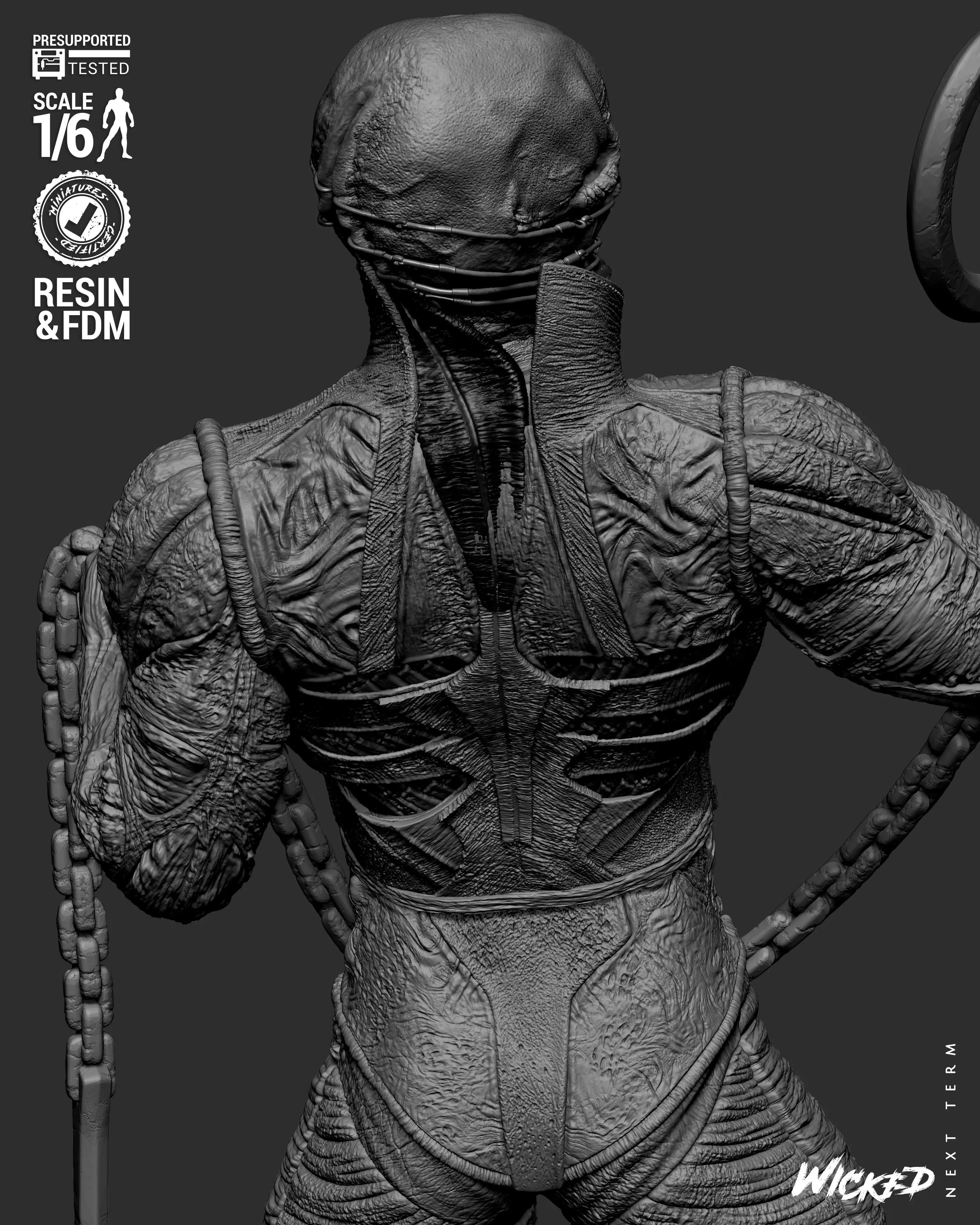 Wicked Movies Chatterer Sculpture 3D print model_32