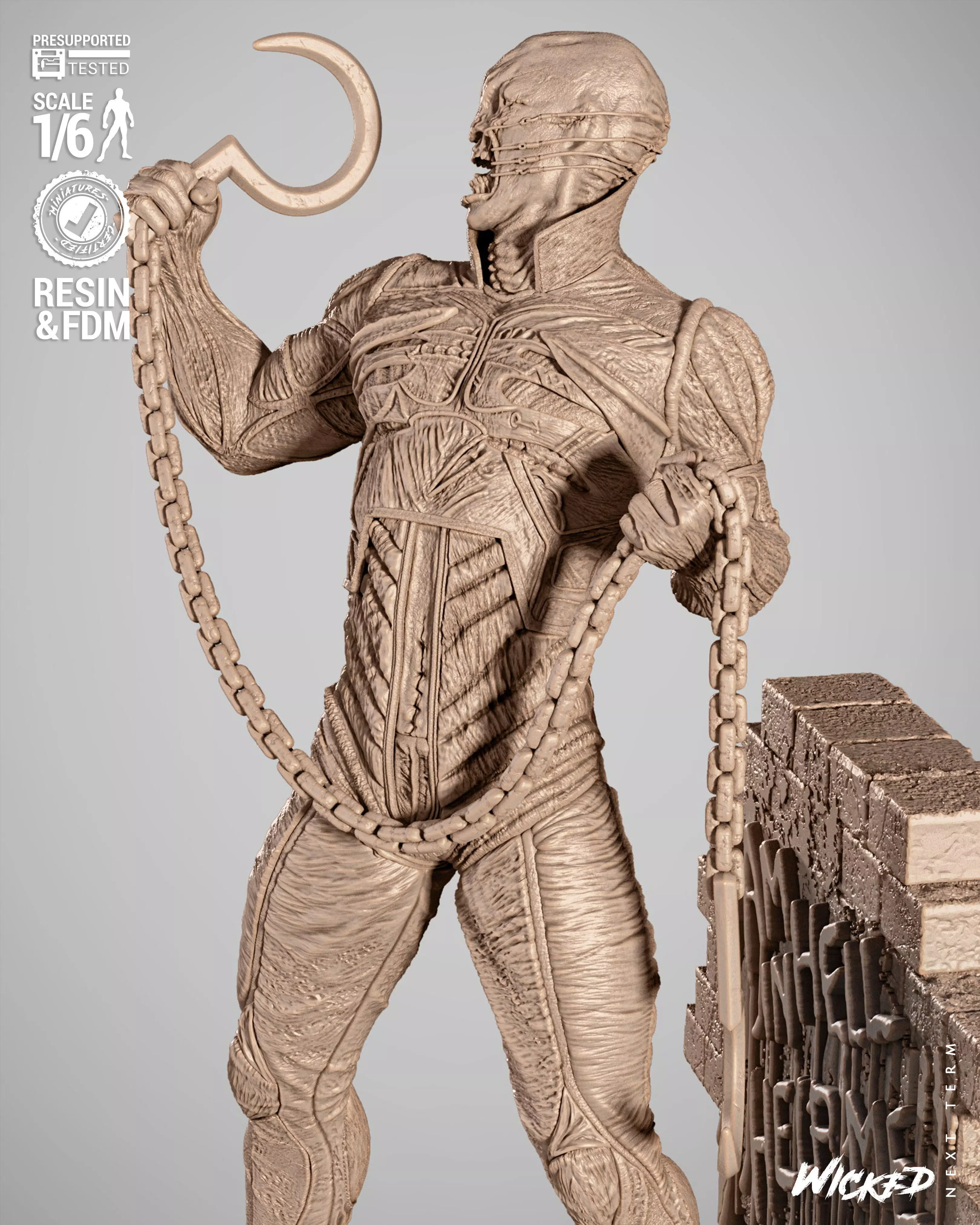 Wicked Movies Chatterer Sculpture 3D print model_4
