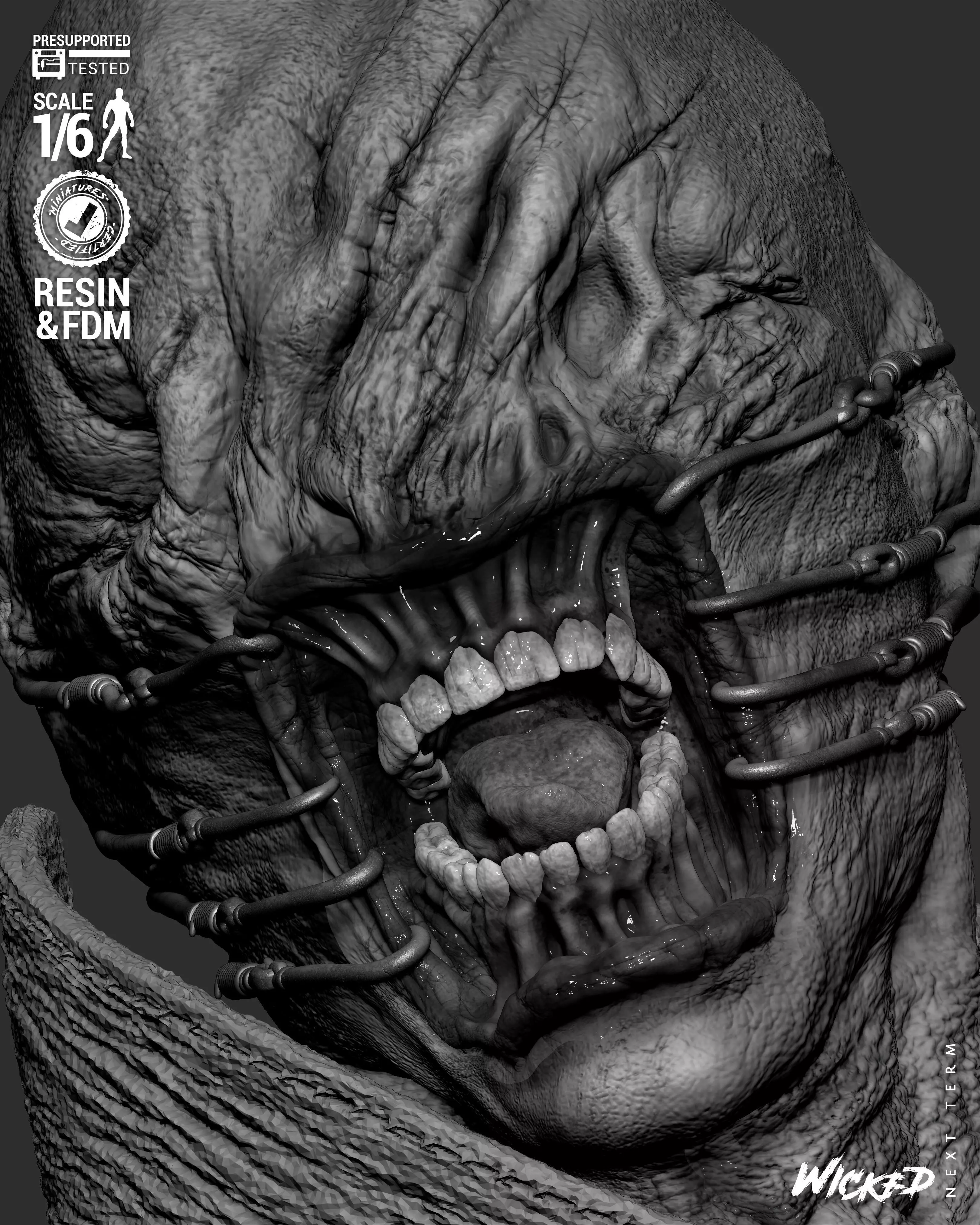 Wicked Movies Chatterer Sculpture 3D print model_40