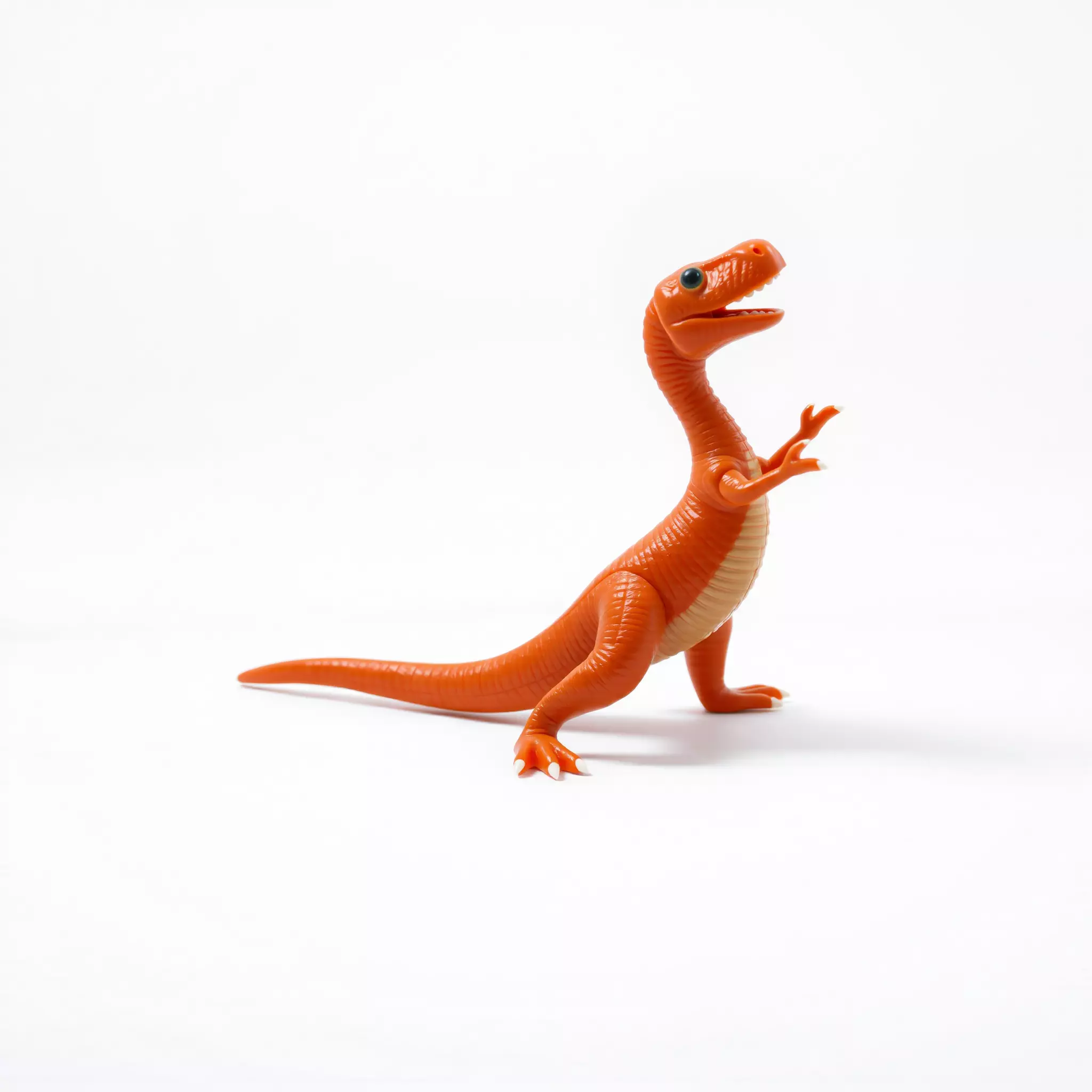 Orange Dinosaur Figure model pack Low-poly 3D model_2