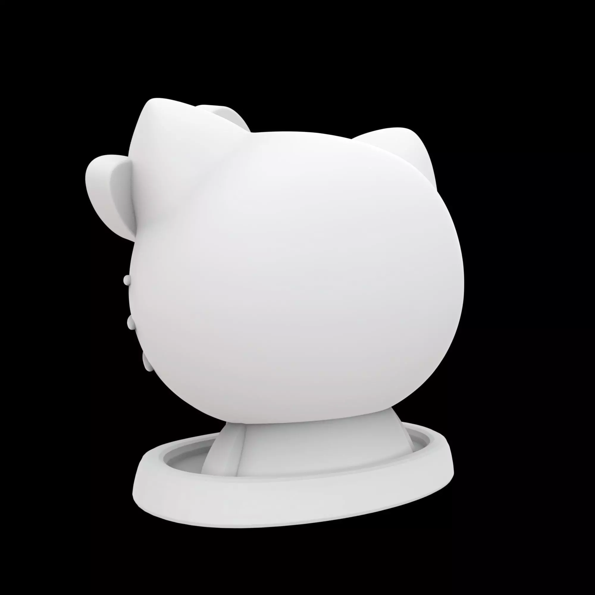 Hello Kitty Jewelry Holder 3D Print Model 3D print model_2