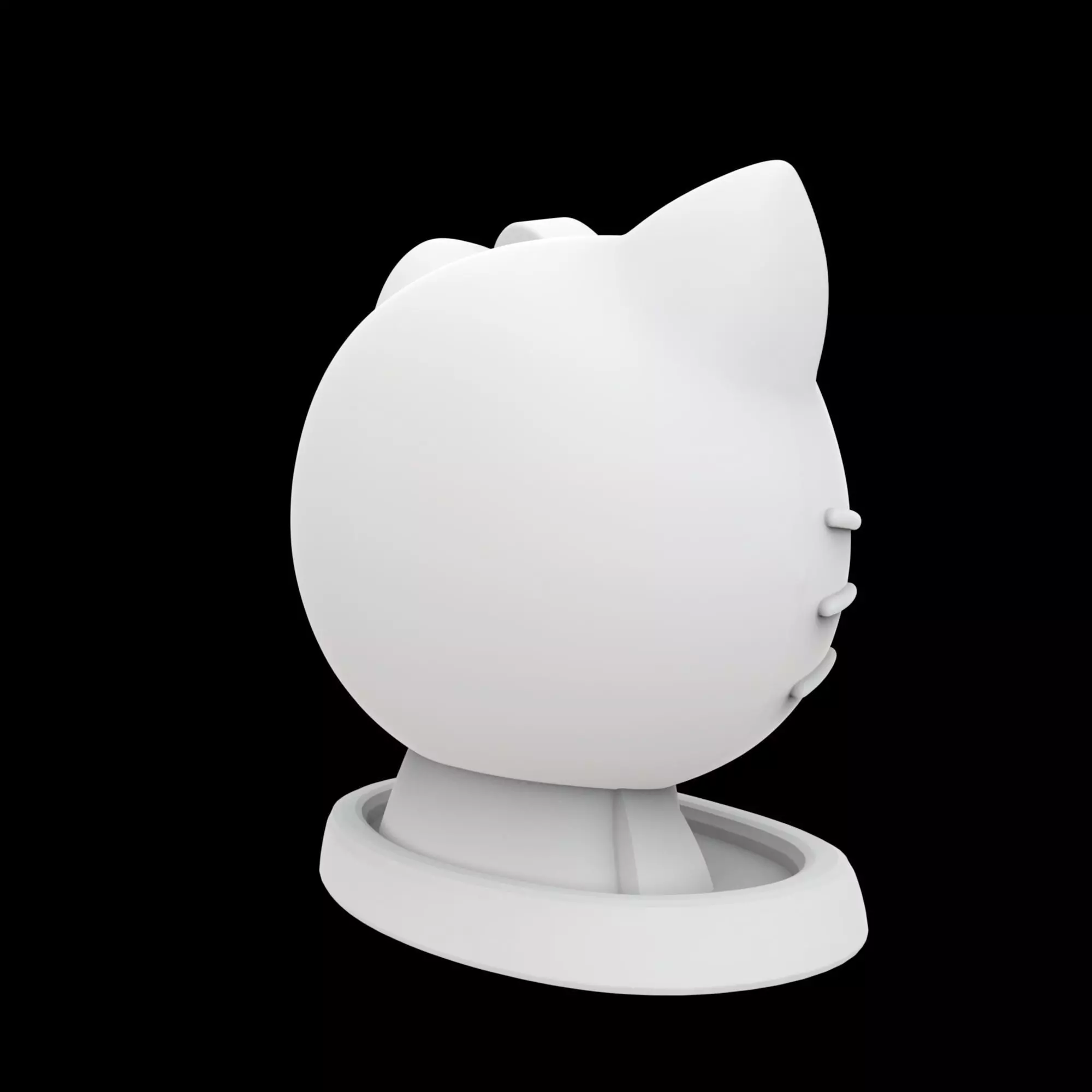 Hello Kitty Jewelry Holder 3D Print Model 3D print model_3