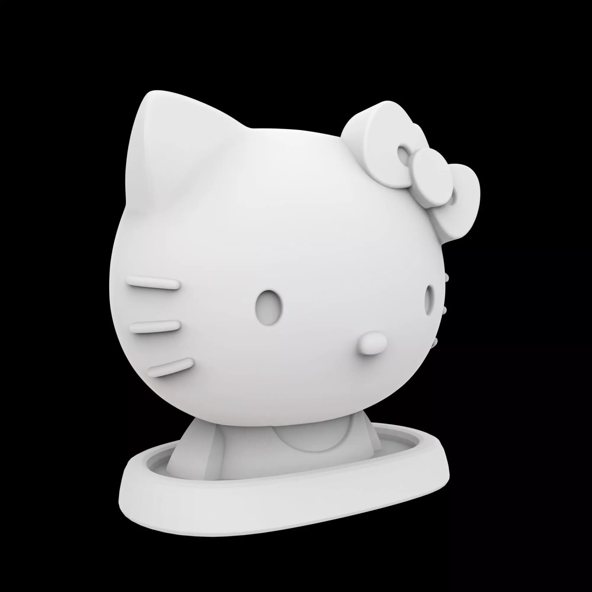 Hello Kitty Jewelry Holder 3D Print Model 3D print model_4