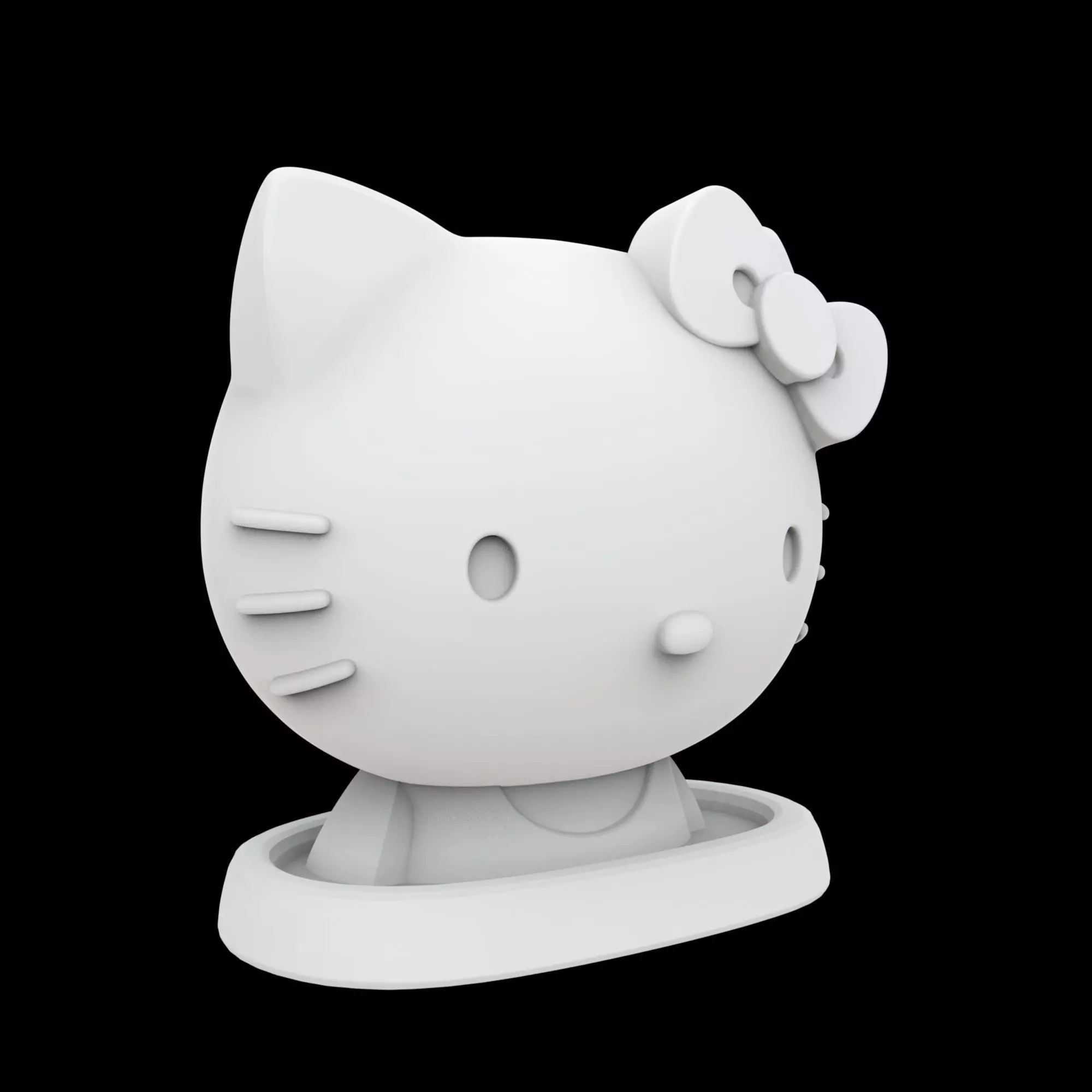 Hello Kitty Jewelry Holder 3D Print Model 3D print model_0