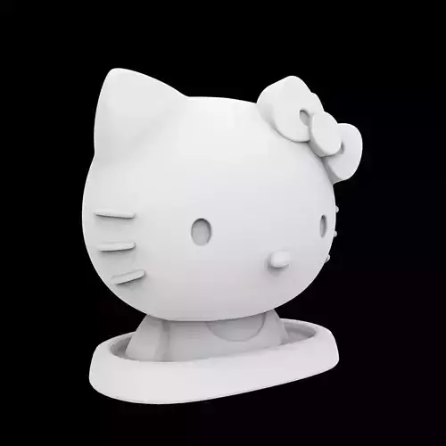 Hello Kitty Jewelry Holder 3D Print Model