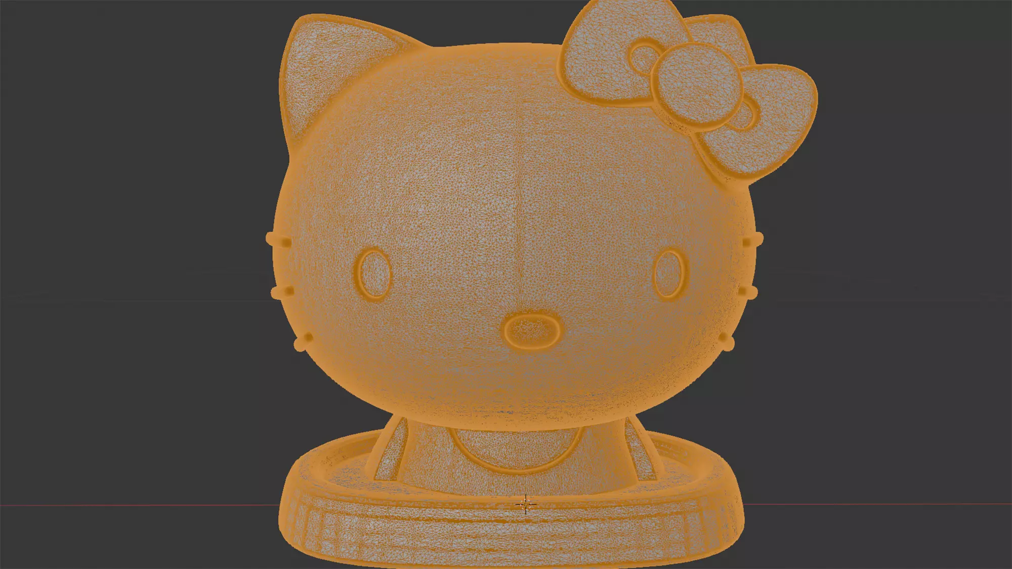 Hello Kitty Jewelry Holder 3D Print Model 3D print model_5