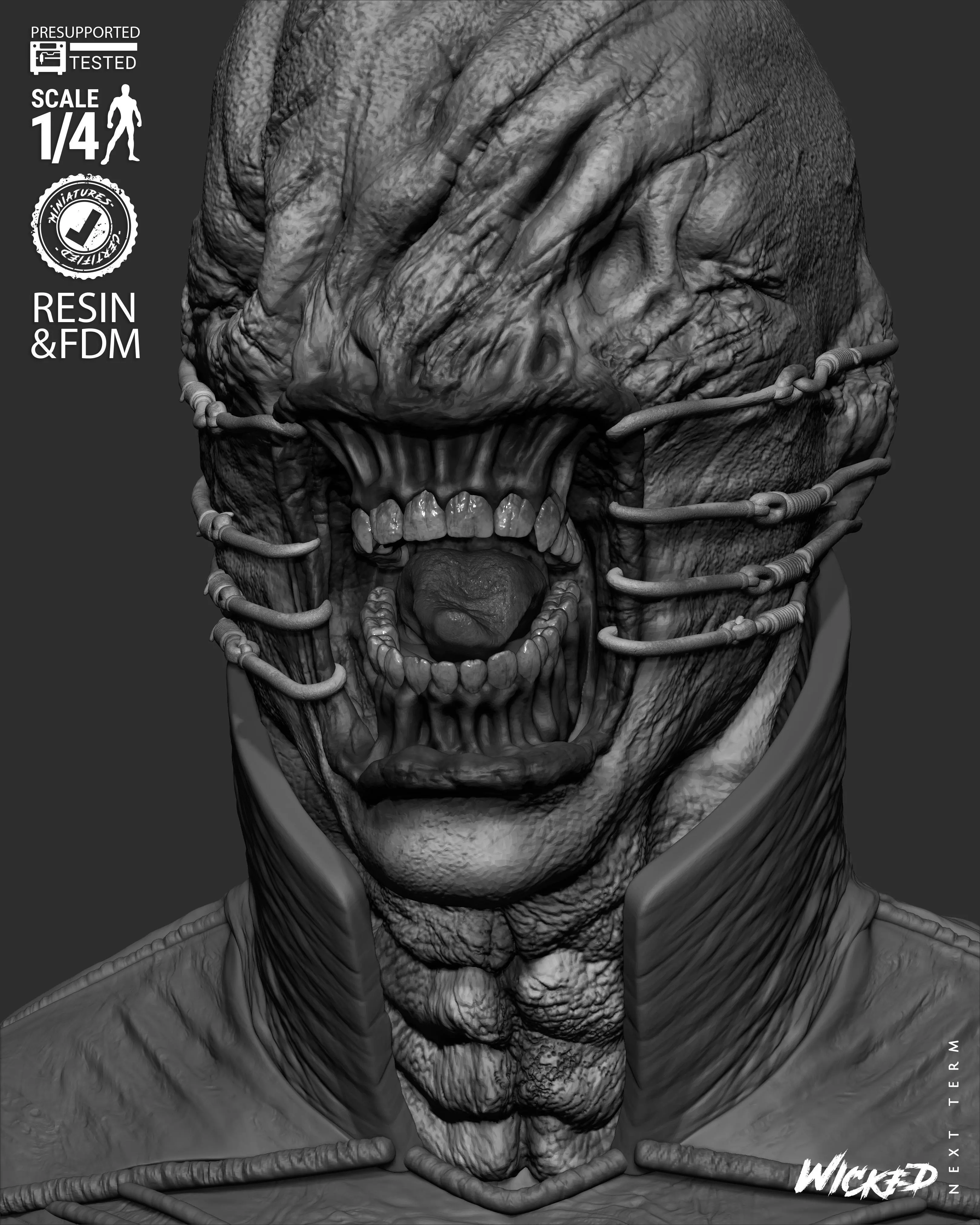 Wicked Movies Chatter Portrait Bust 3D print model_30