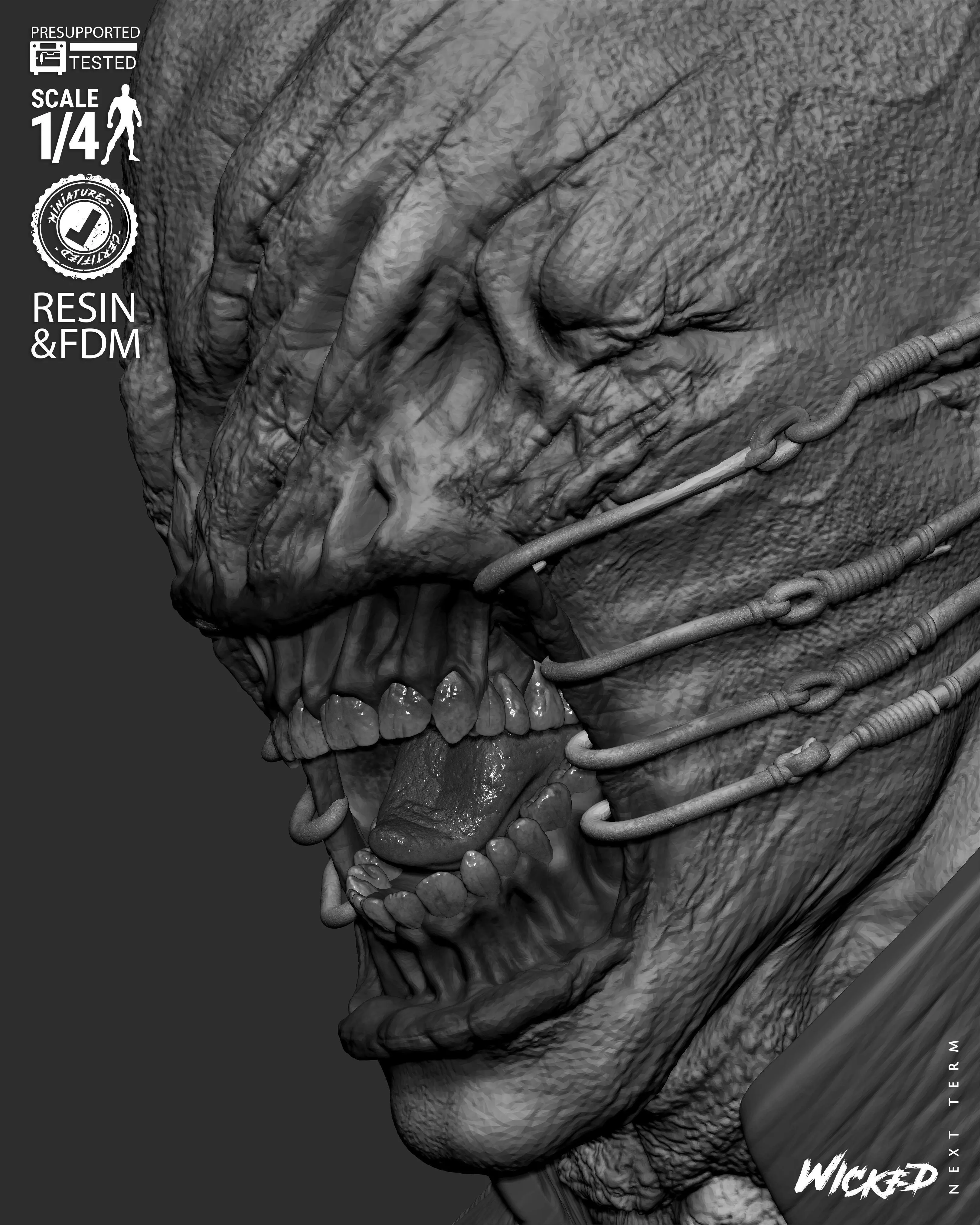 Wicked Movies Chatter Portrait Bust 3D print model_37