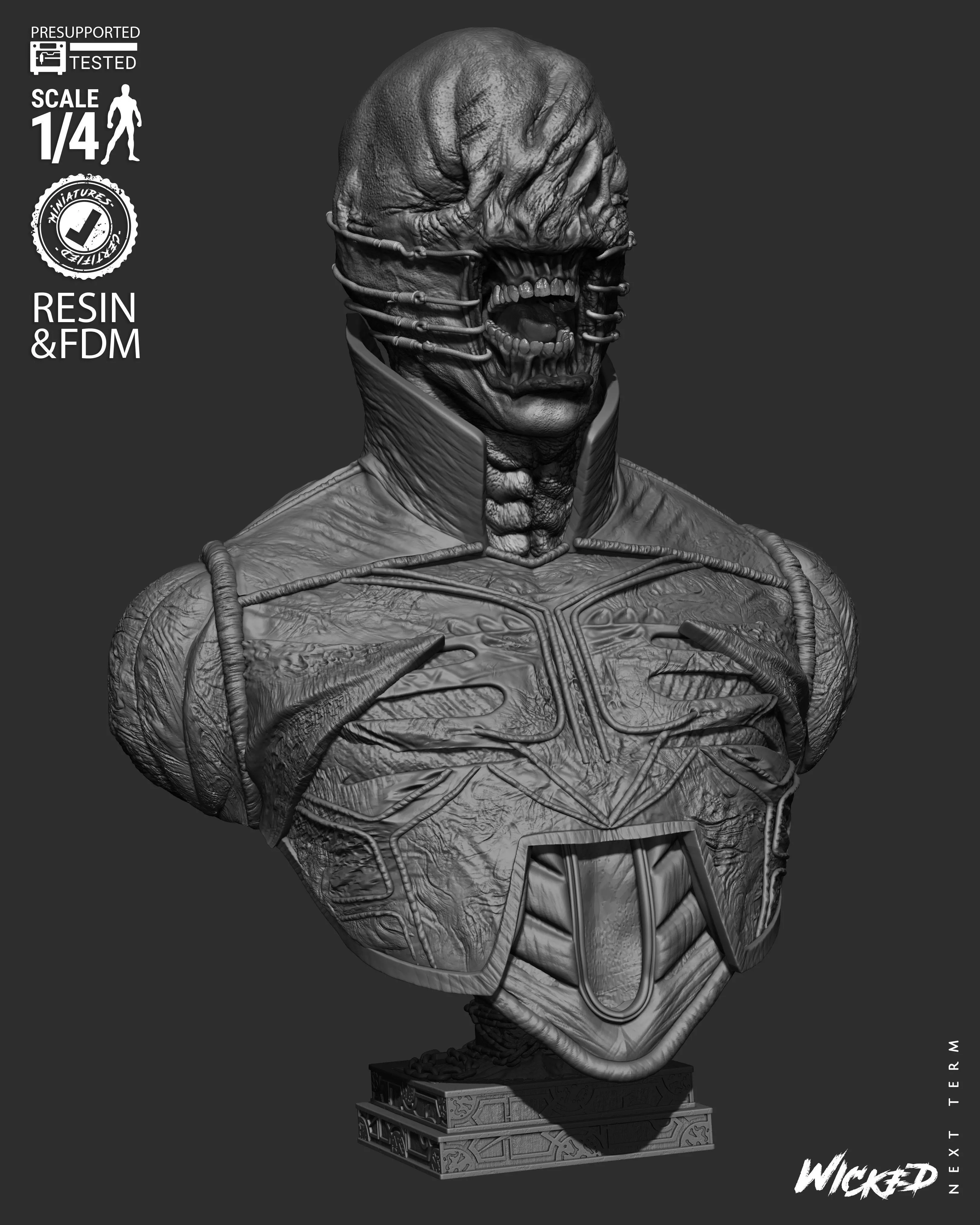 Wicked Movies Chatter Portrait Bust 3D print model_26