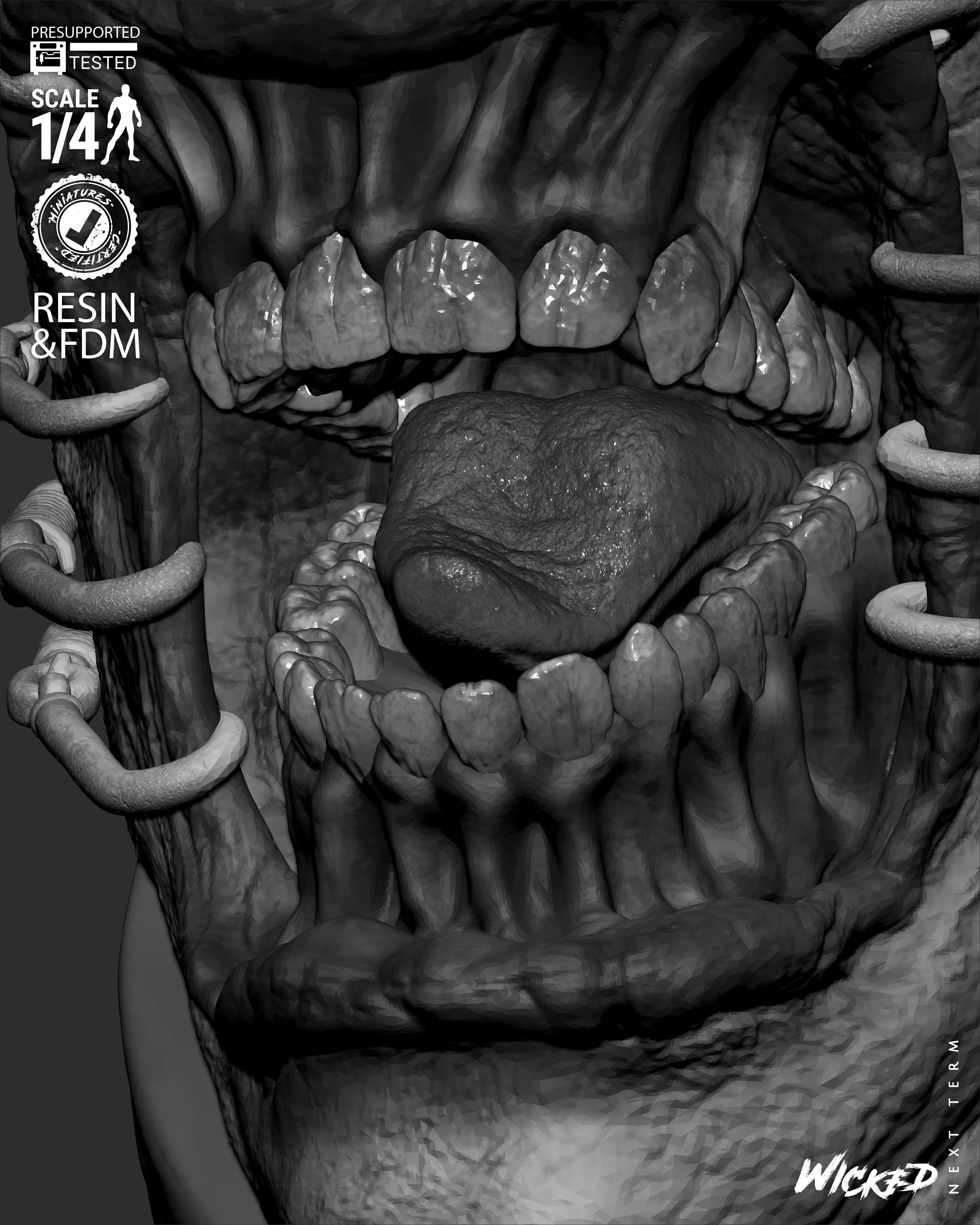 Wicked Movies Chatter Portrait Bust 3D print model_43