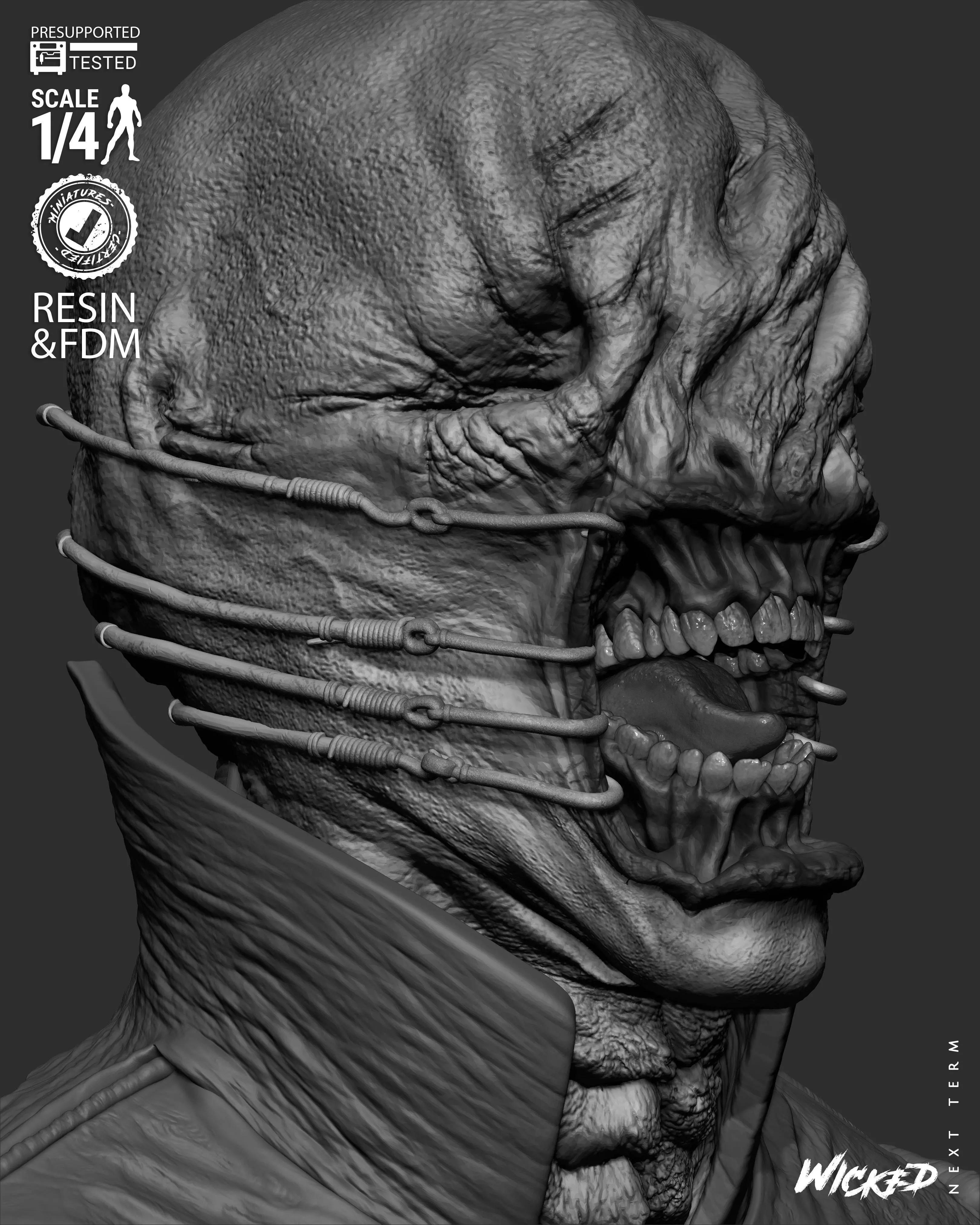 Wicked Movies Chatter Portrait Bust 3D print model_33