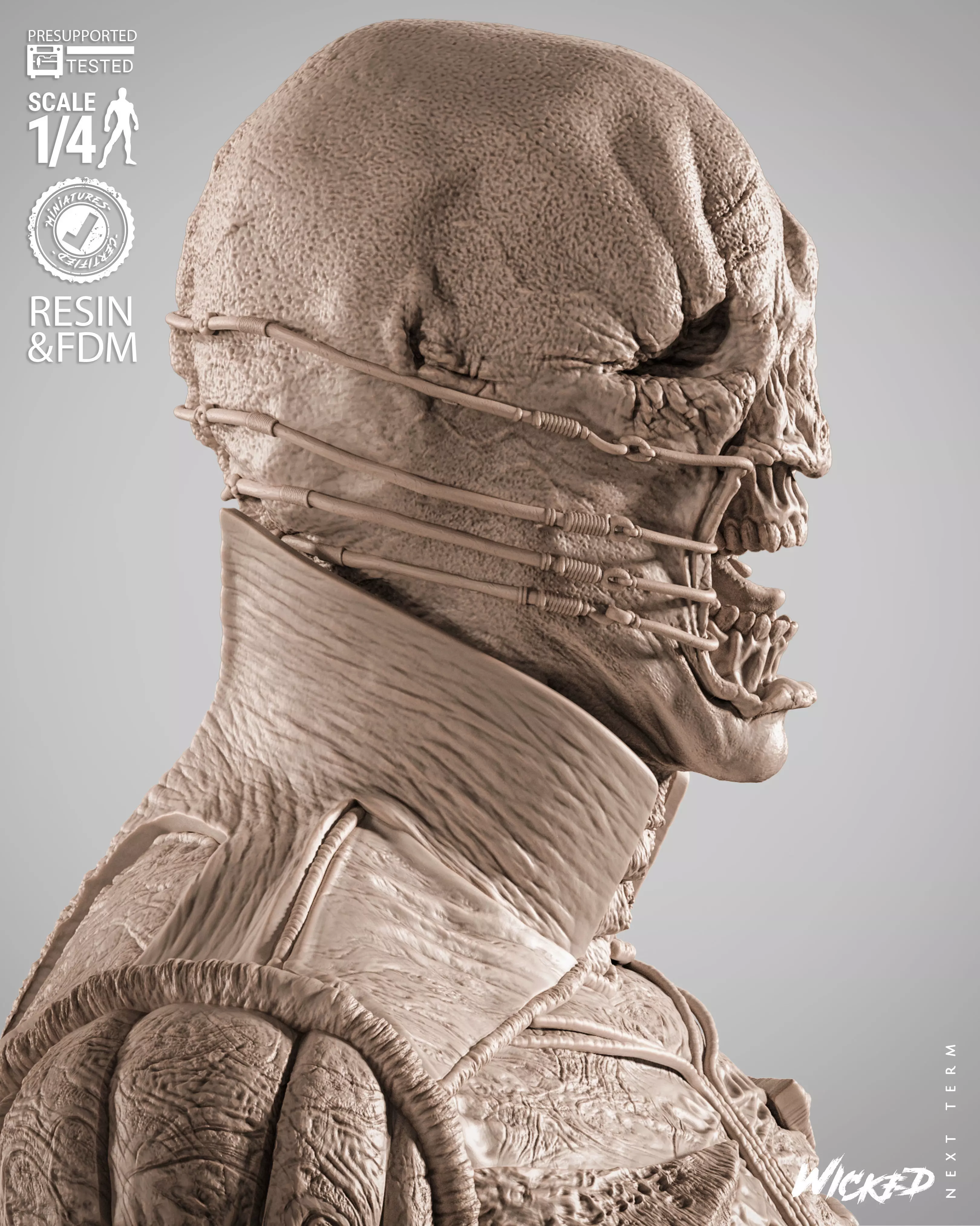 Wicked Movies Chatter Portrait Bust 3D print model_6