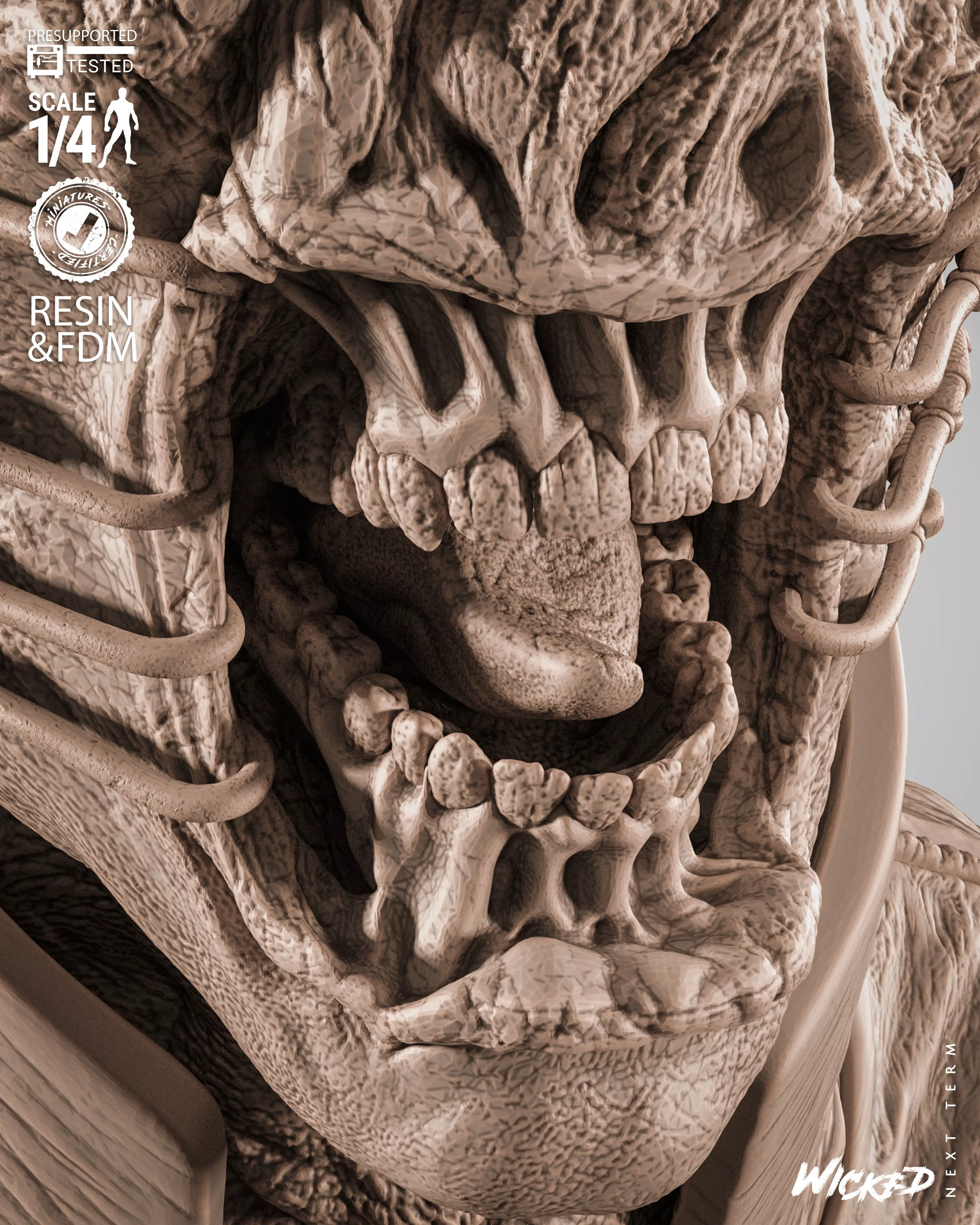 Wicked Movies Chatter Portrait Bust 3D print model_21