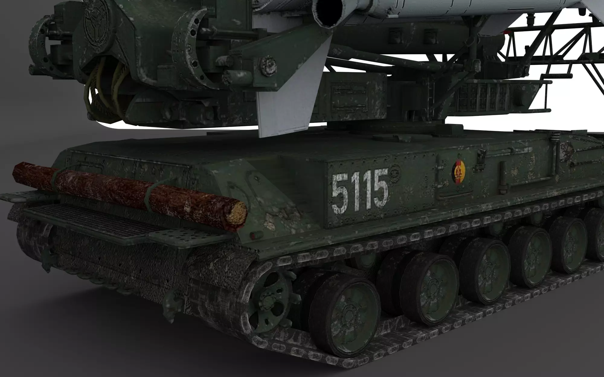 2K11M3 Krug  Low-poly 3D model_7