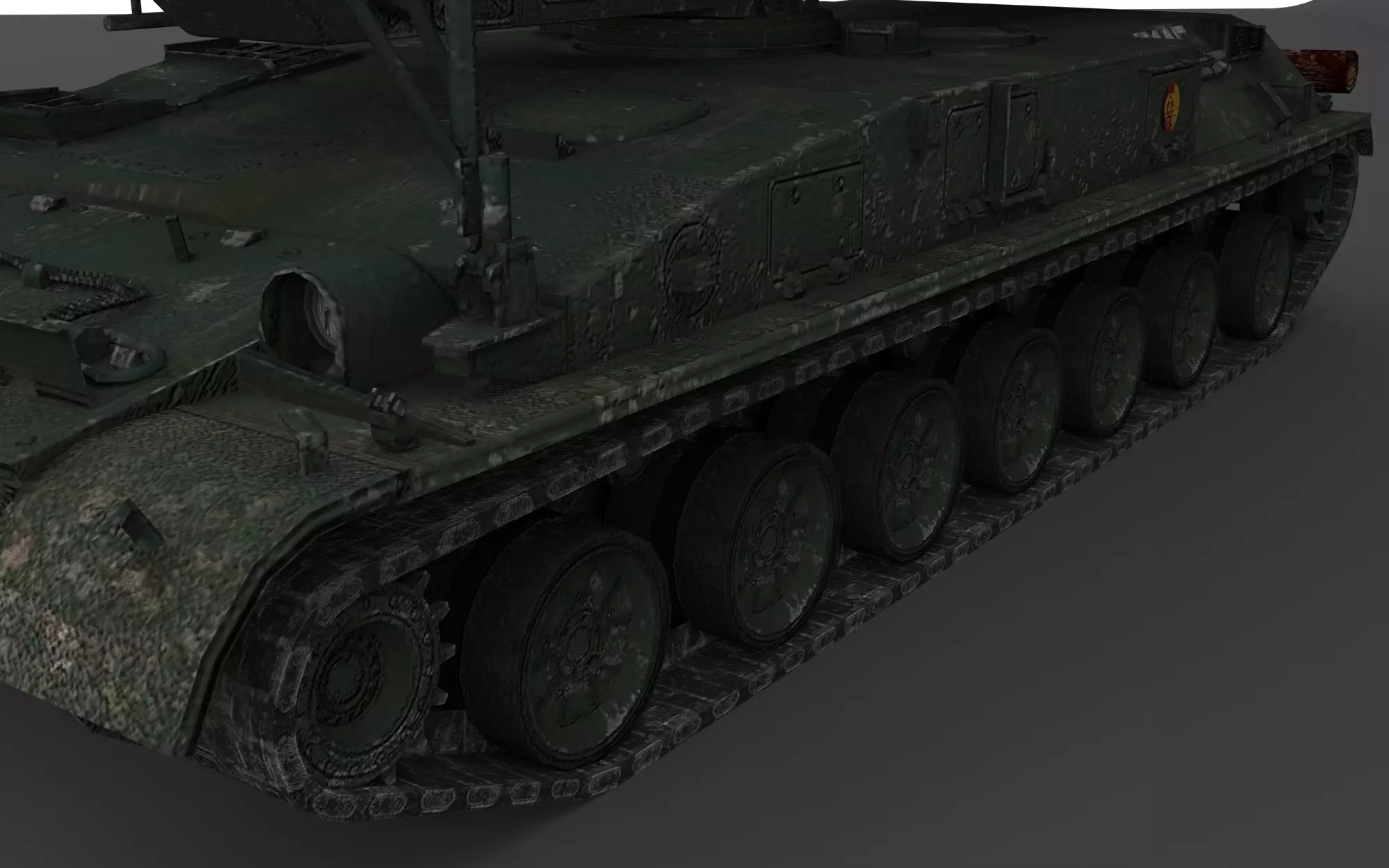 2K11M3 Krug  Low-poly 3D model_8