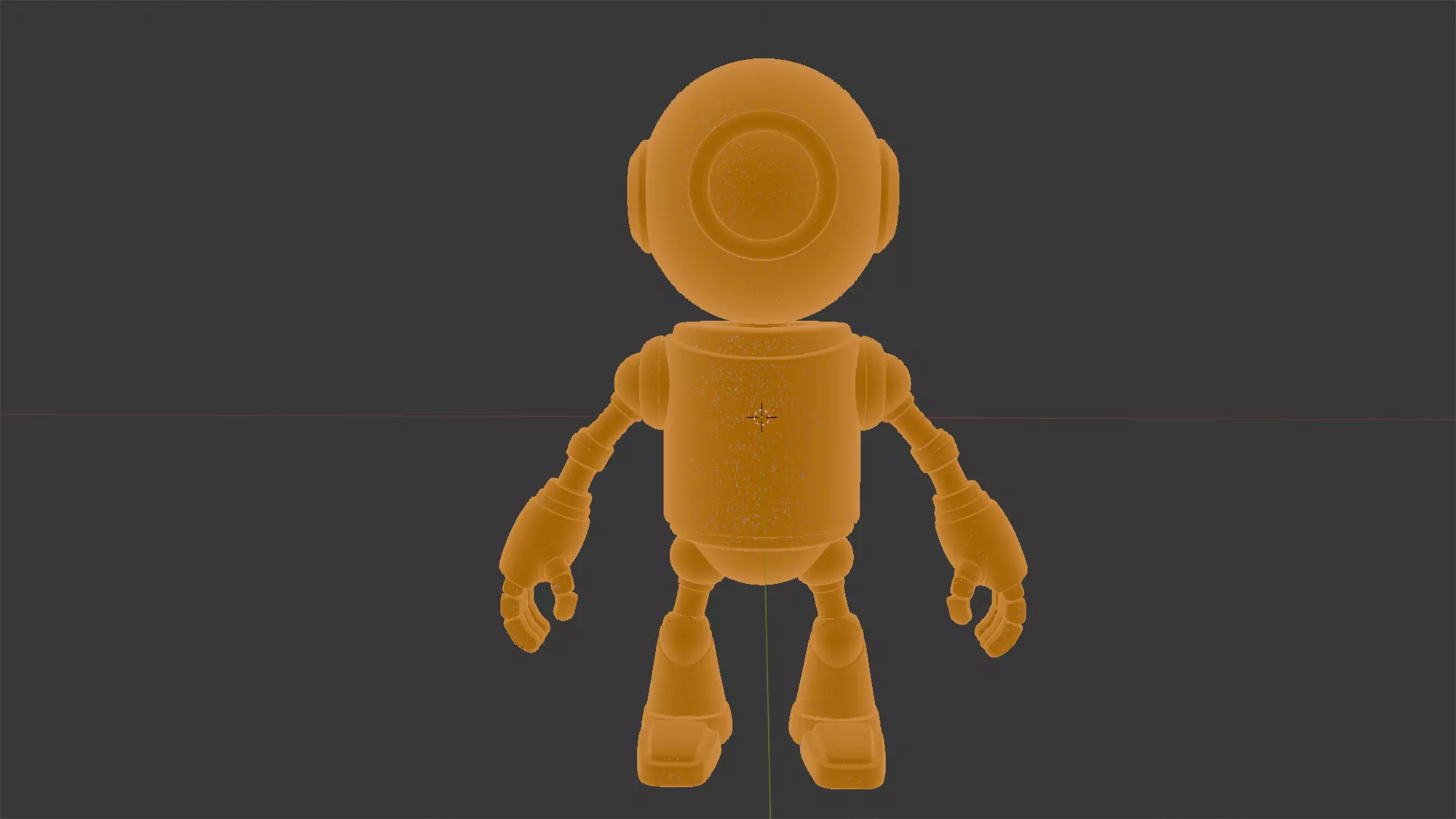 One Eyed Robot Figurine 3D Print Model 3D print model_5